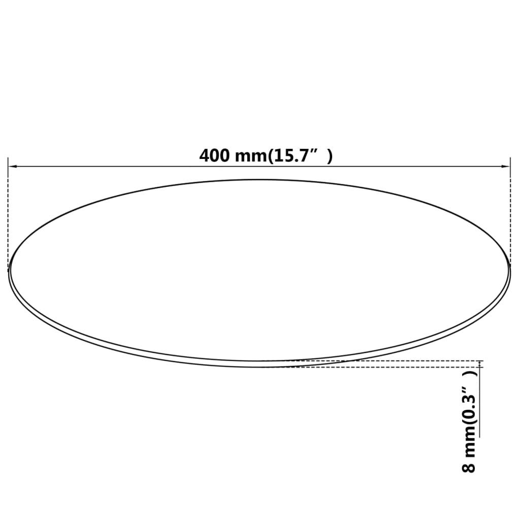 VidaXL Tischplatte glas