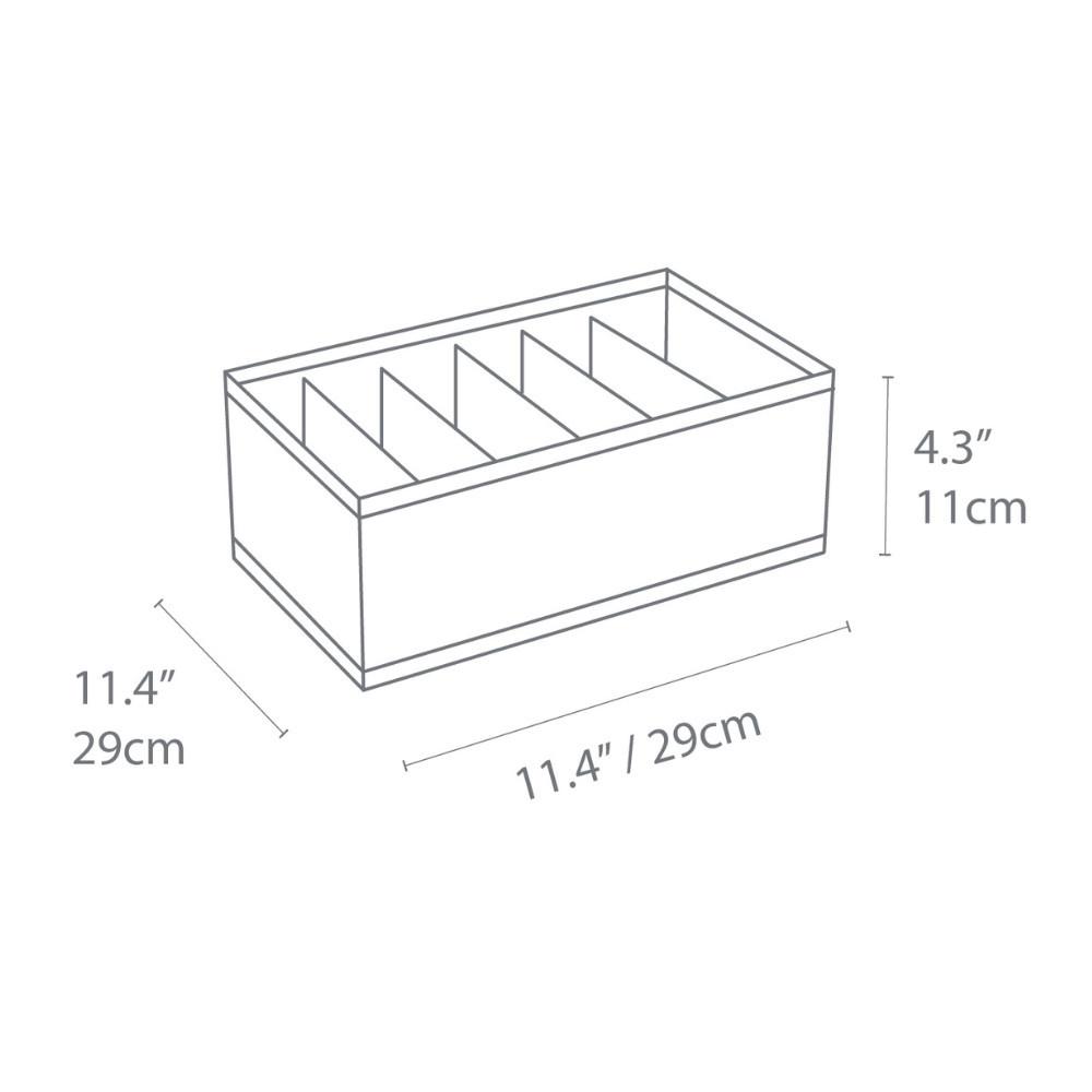 Bigso Box of Sweden SOFT Organizer Beige 6 Fächer schmal