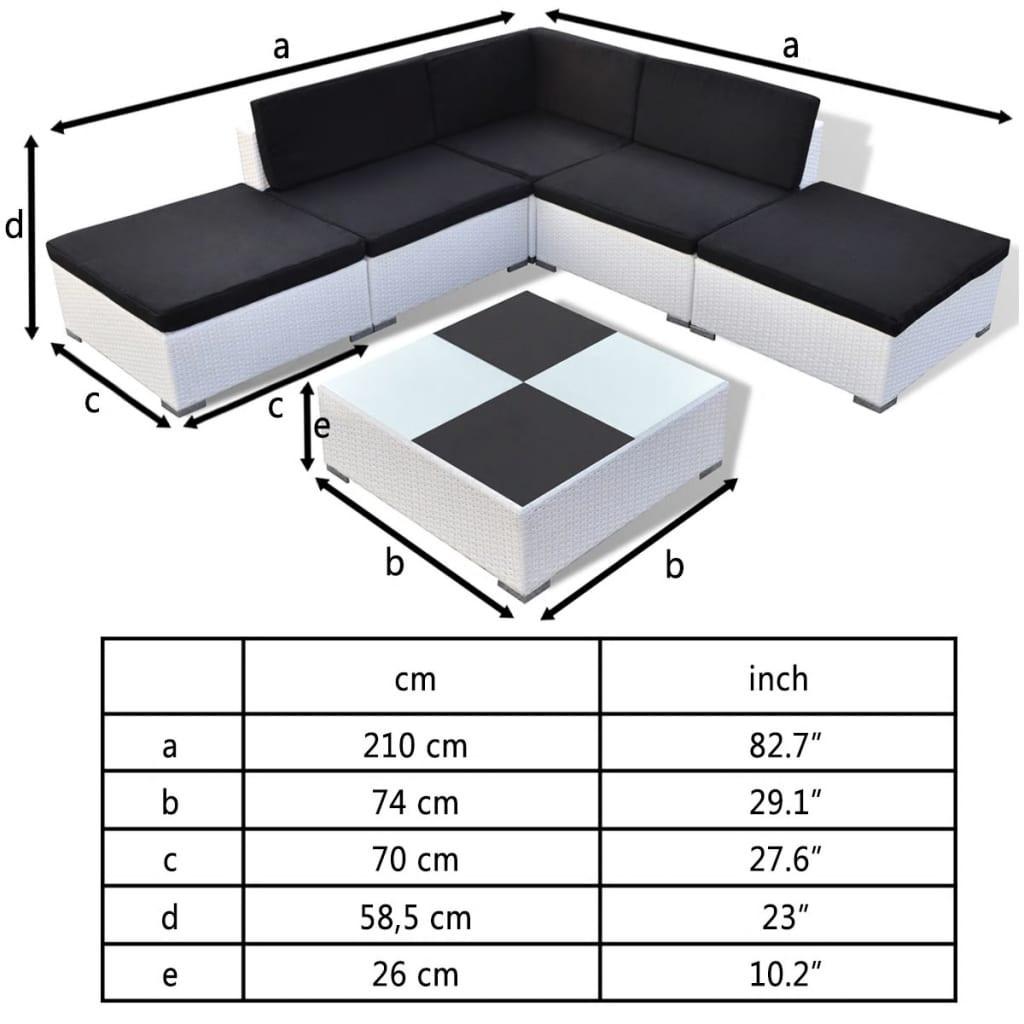 VidaXL Gartenmöbel set poly-rattan