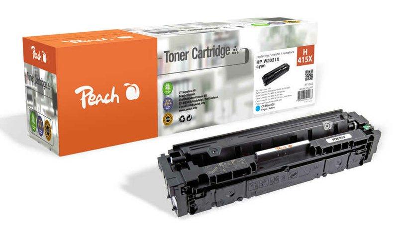 Peach Tonermodul cyan kompatibel zu No. 415X, W2031X