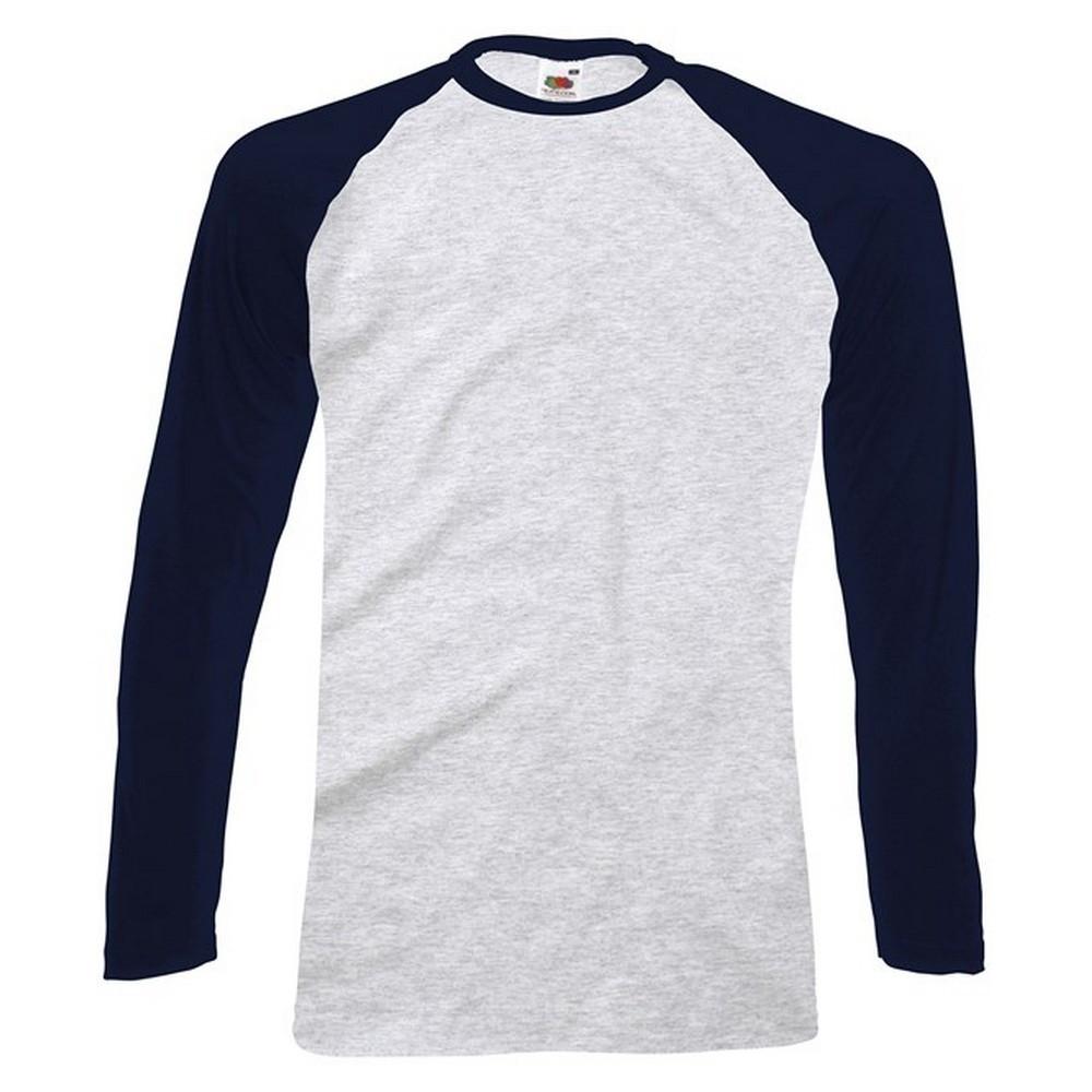 Fruit of the Loom Baseball Langarm T-Shirt