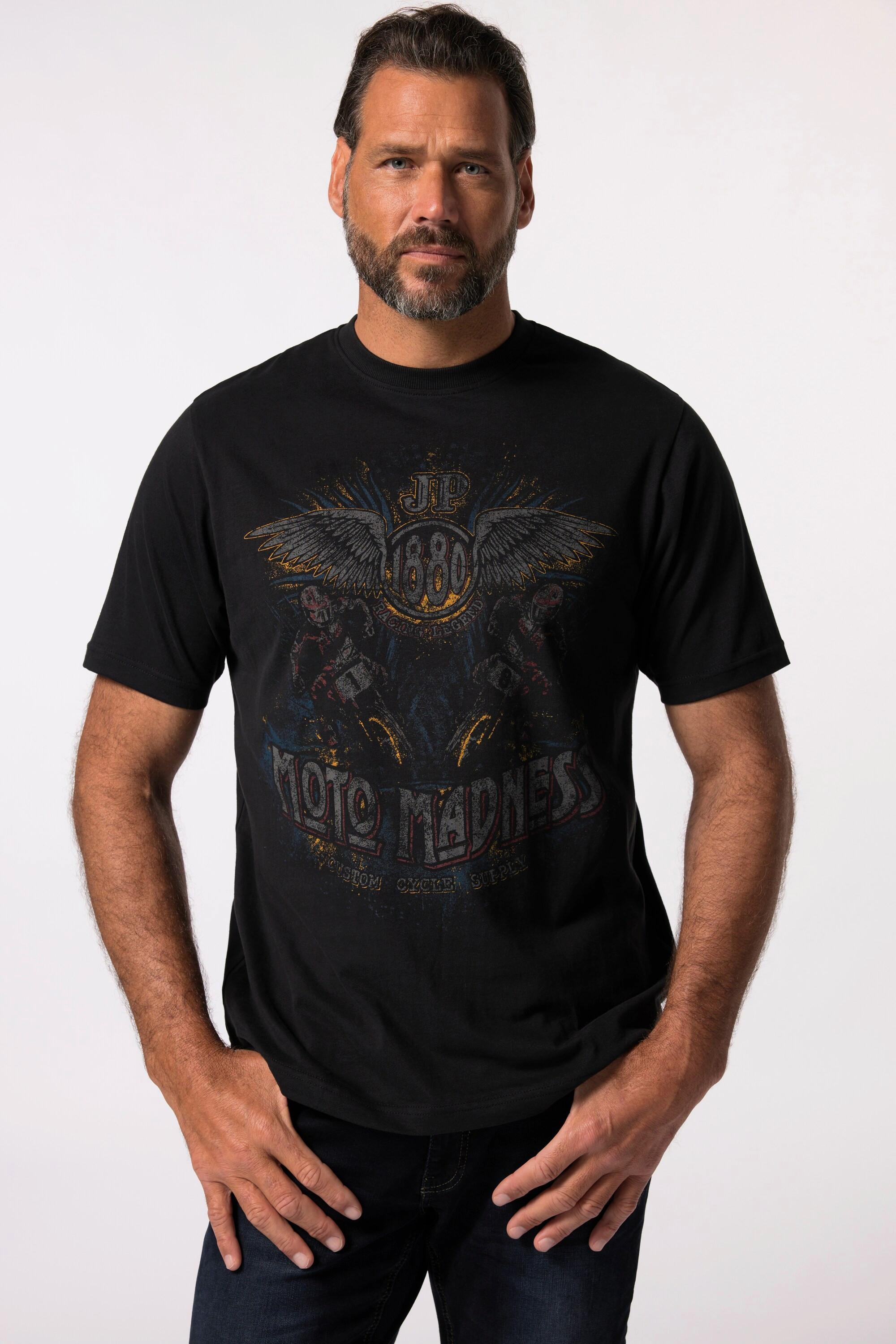 JP1880 Kurzarm Brustprint T-Shirt
