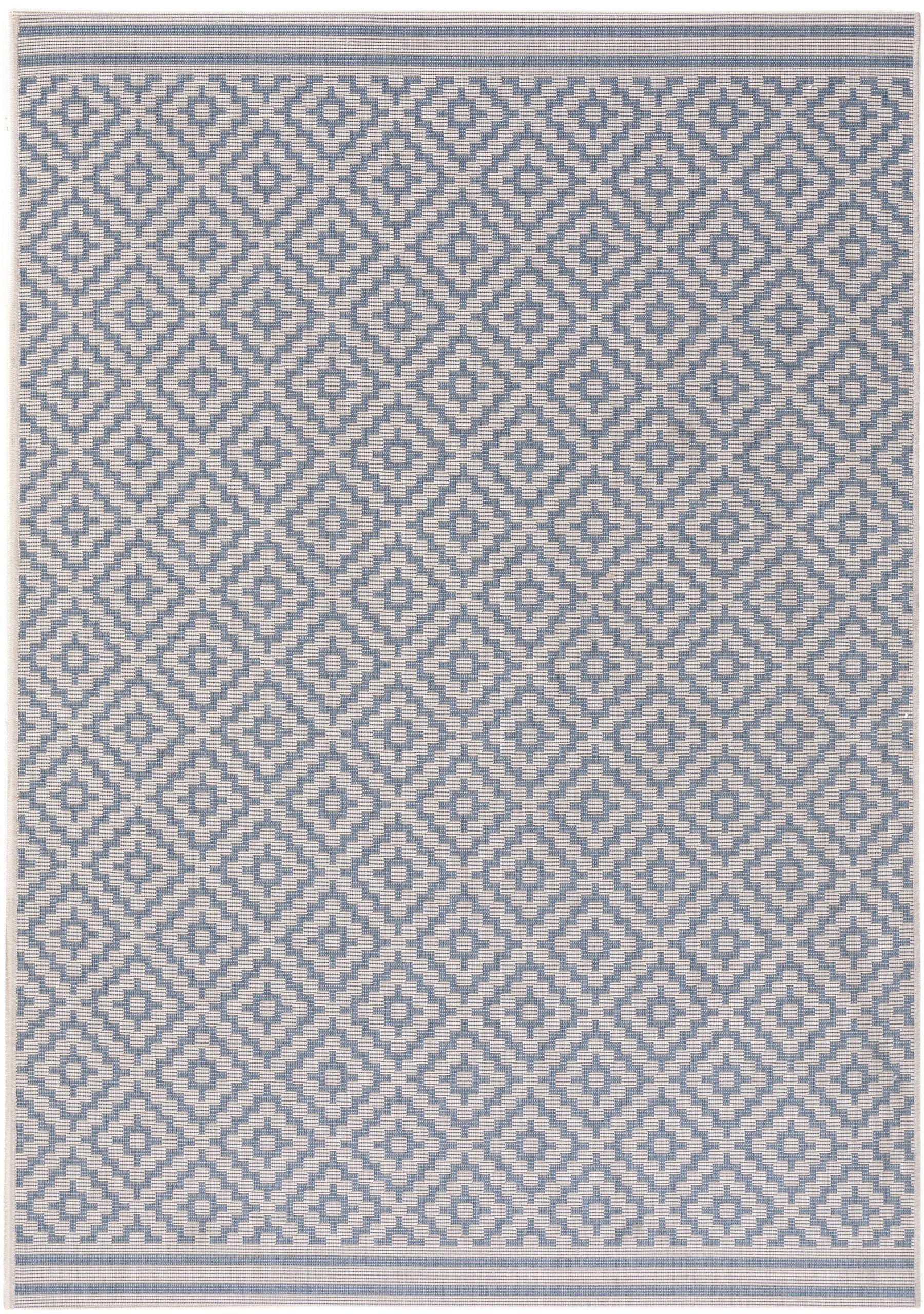Benuta In- & Outdoor-Teppich Metro Blau