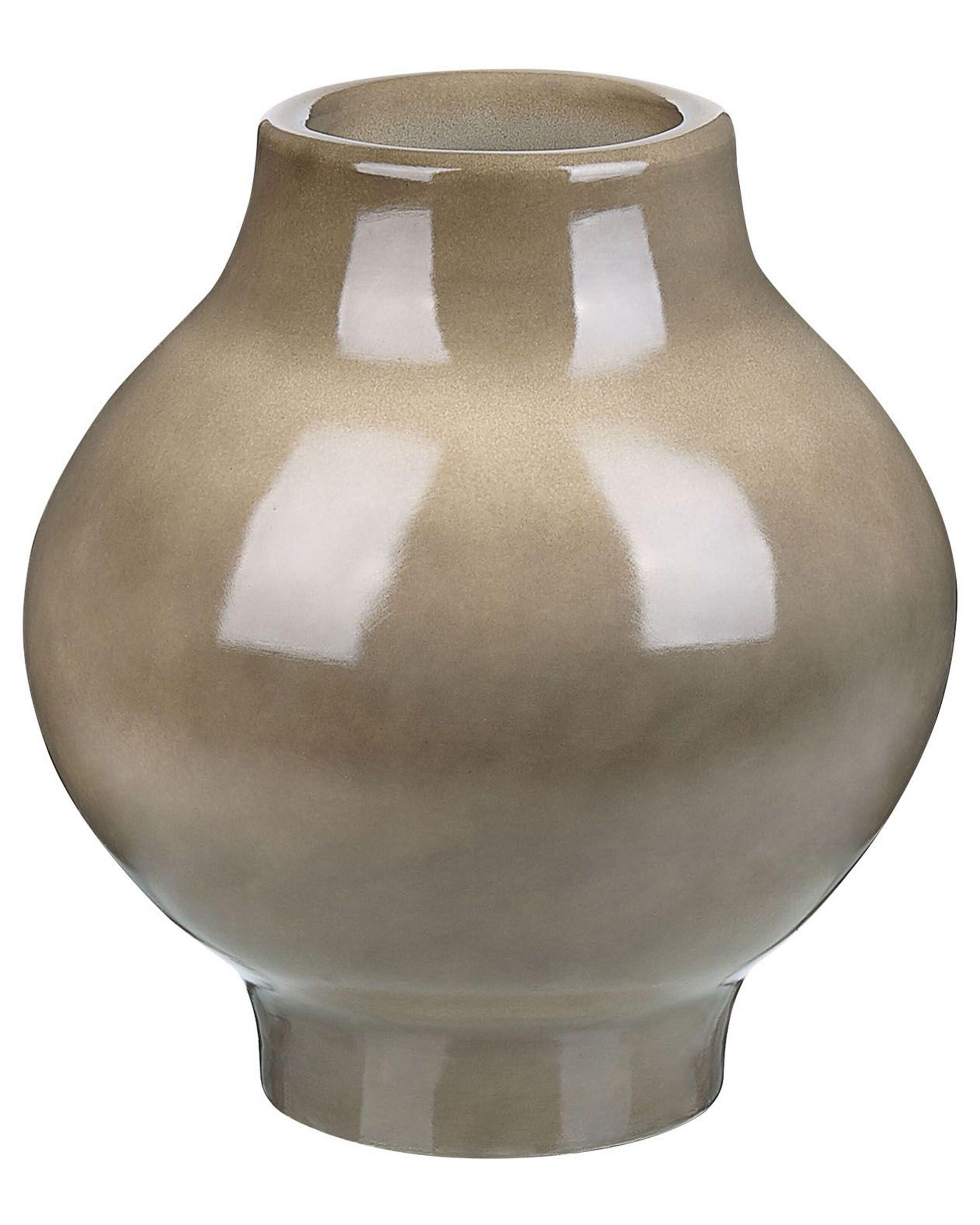 Beliani Blumenvase aus Terrakotta Klassisch MAGAN