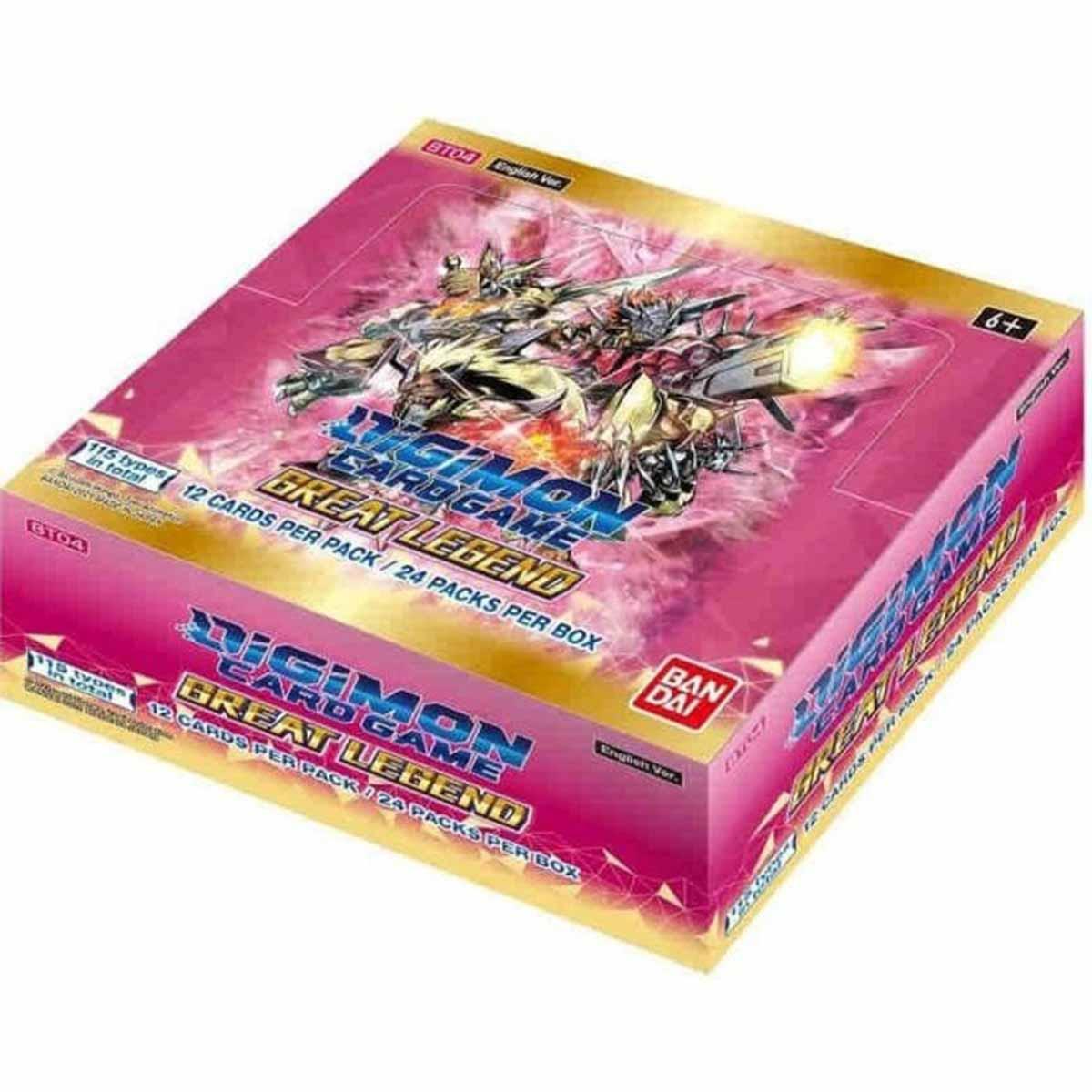 Bandai Great Legend BT04 Booster Display - Digimon Card Game