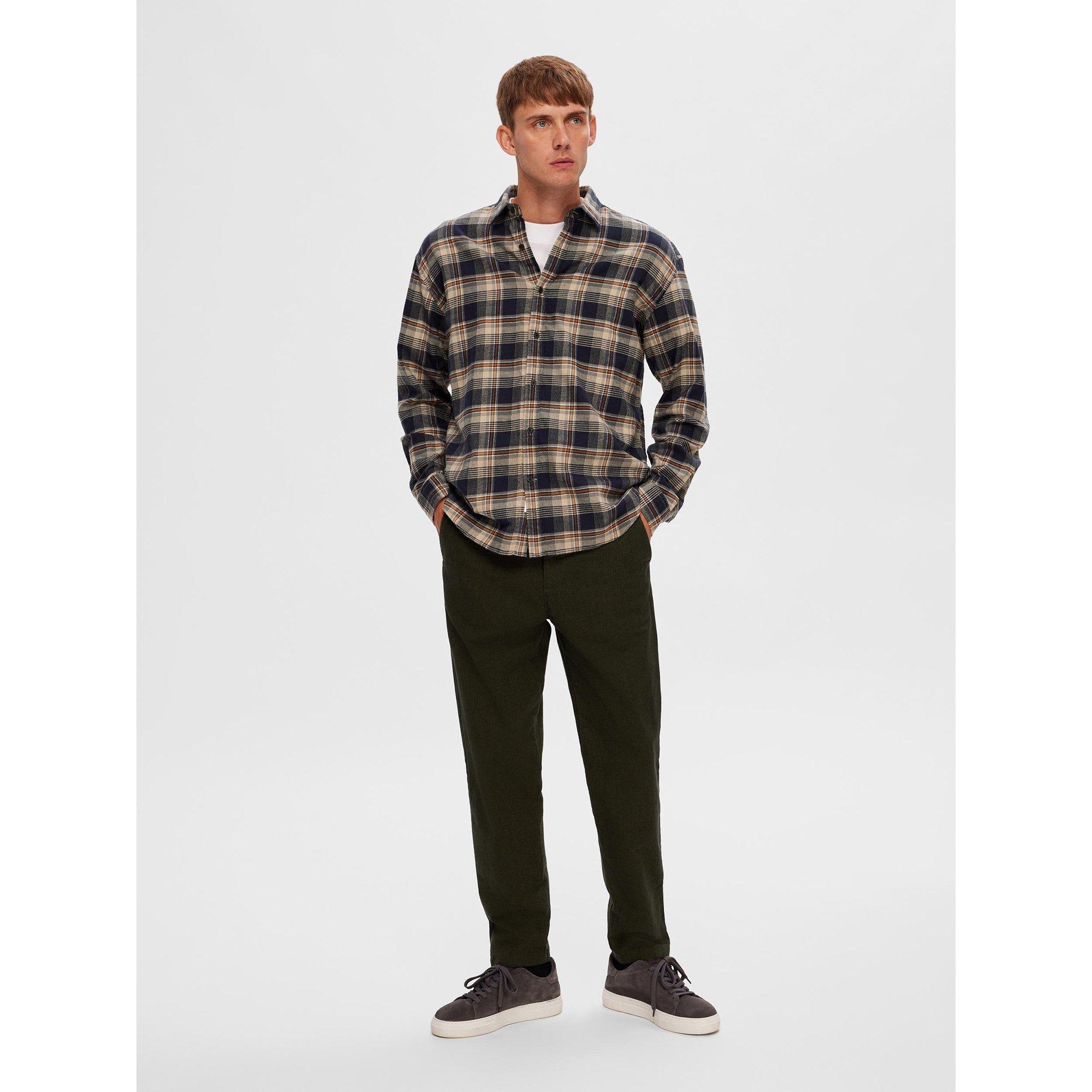 SELECTED SLHRegowen Flanell Kariertes Langarmhemd