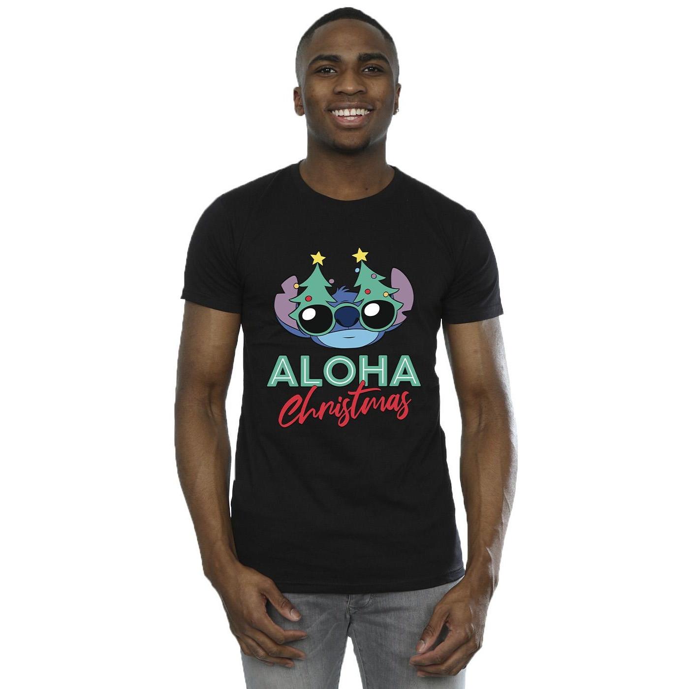 Disney Stitch Aloha Christmas Regular Fit T-Shirt