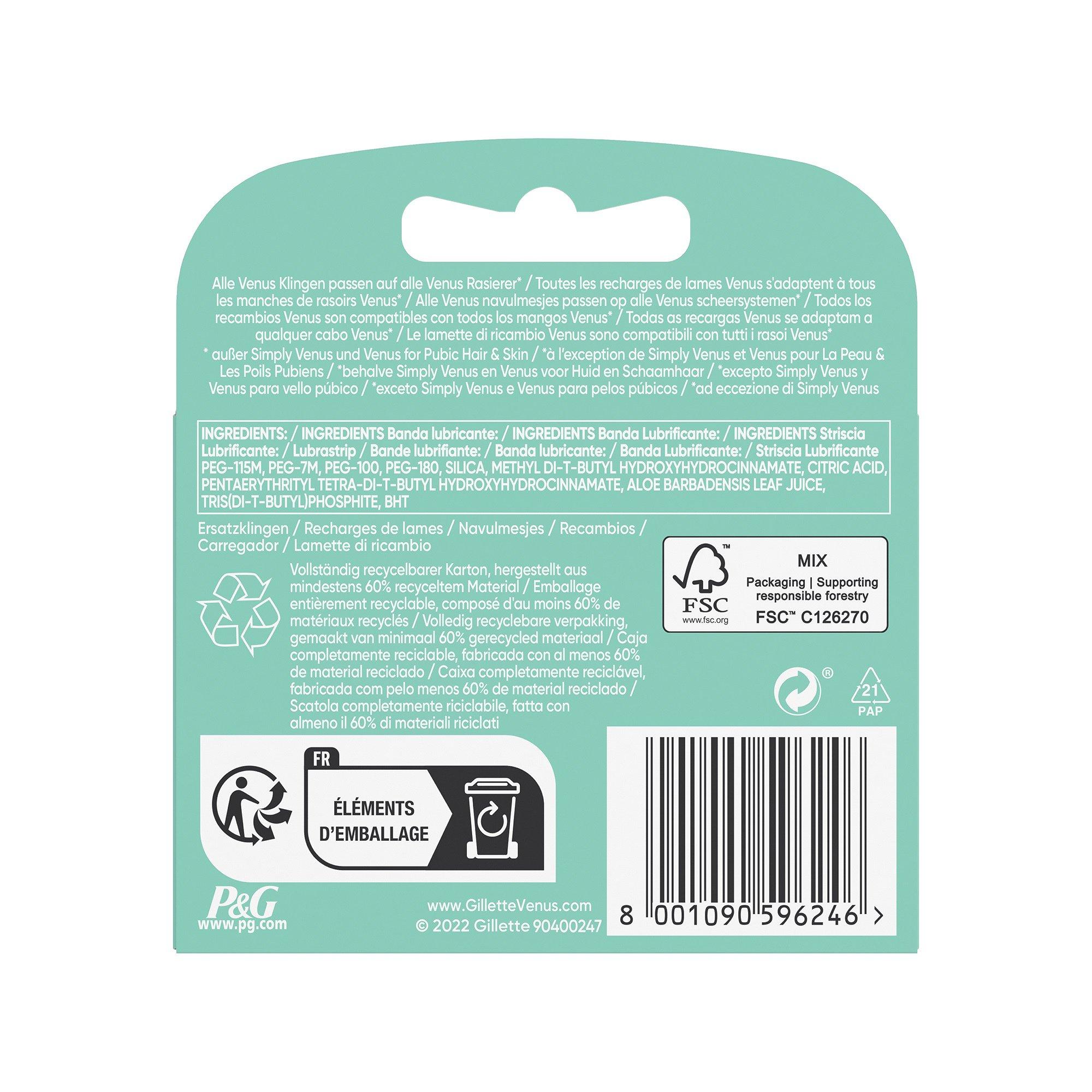 Gillette Venus Deluxe Smooth Sensitive Deluxe Smooth Sensitive Rasierklingen