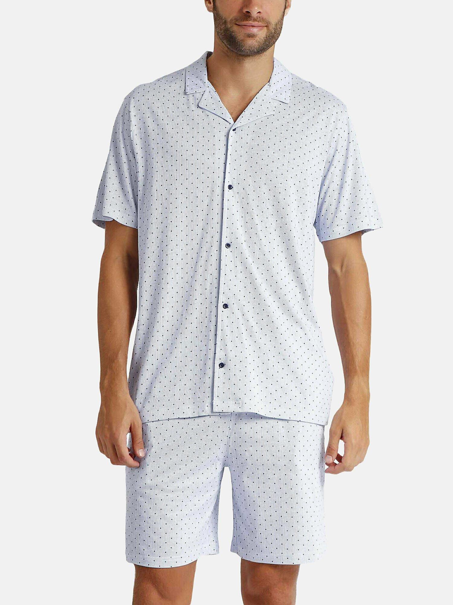Admas Pyjama Shorts Shirt Stripes And Dots