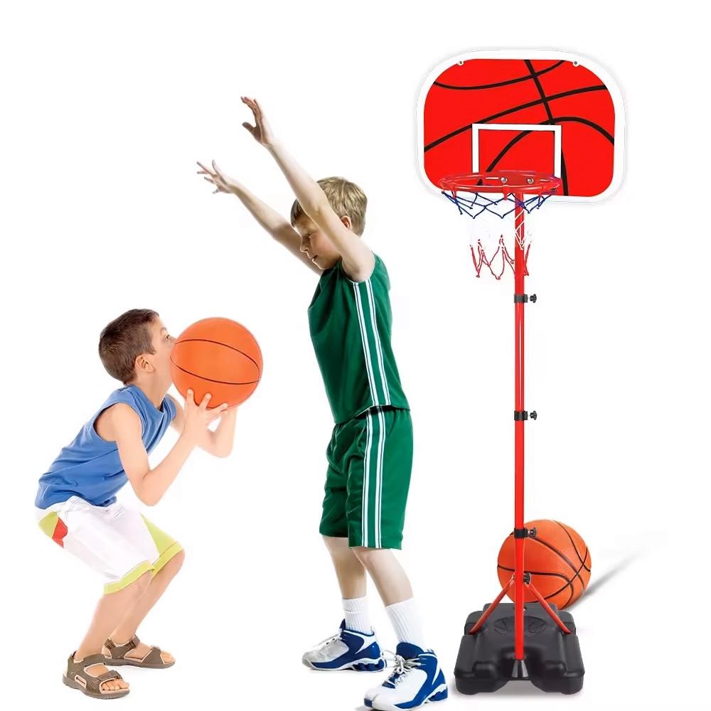 Pricenet Basketballkorb für Kinder, höhenverstellbar, Ballpumpe