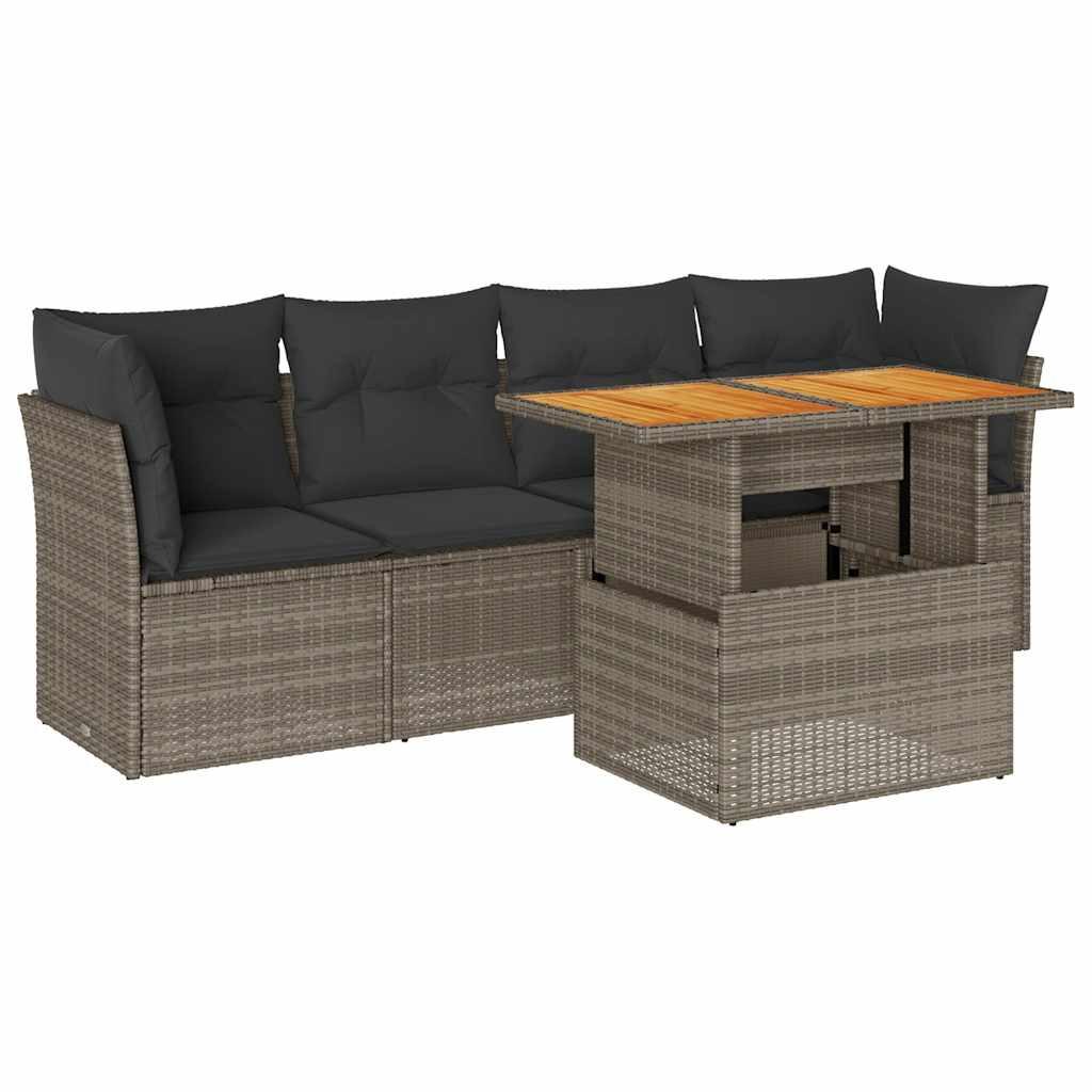 VidaXL Garten sofagarnitur poly-rattan
