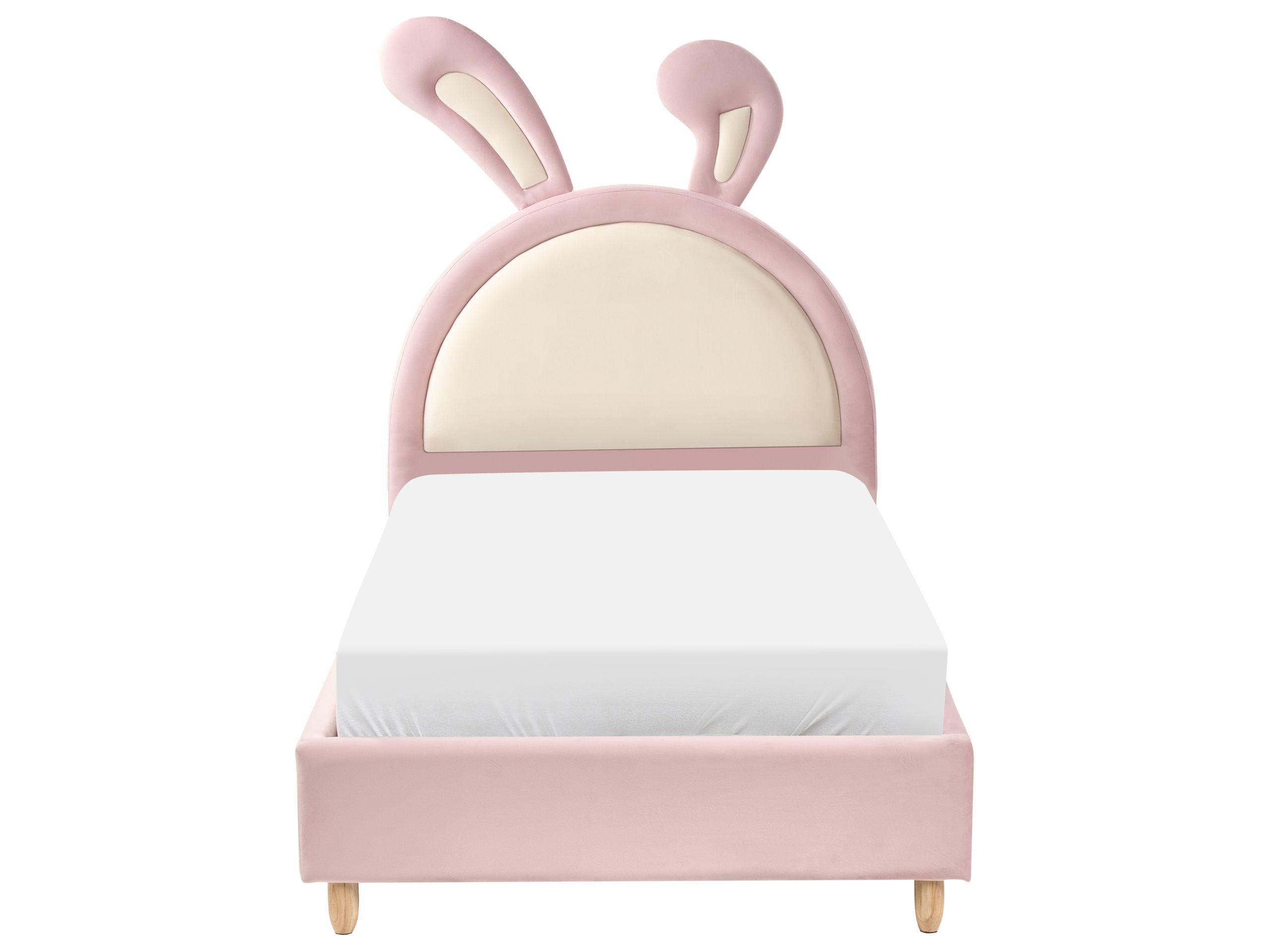 Beliani Kinderbett aus Samtstoff Modern LALLIAS