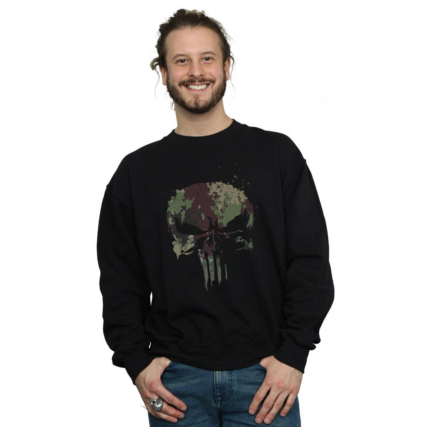 MARVEL The Punisher TV Series Camo Skull Sweatshirt
