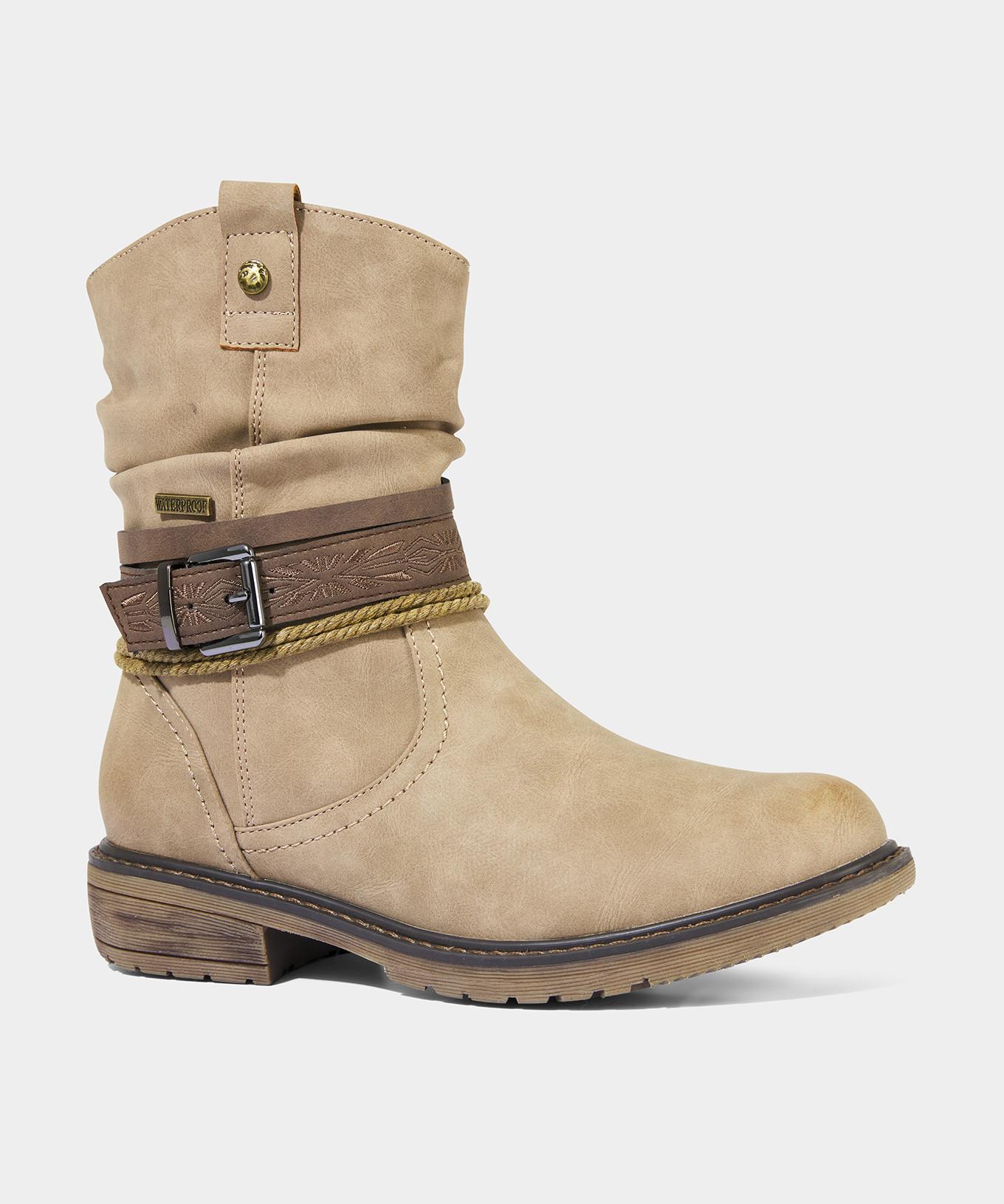 Joe Browns Stiefeletten mit gewebtem Muster und Schnallenriemen