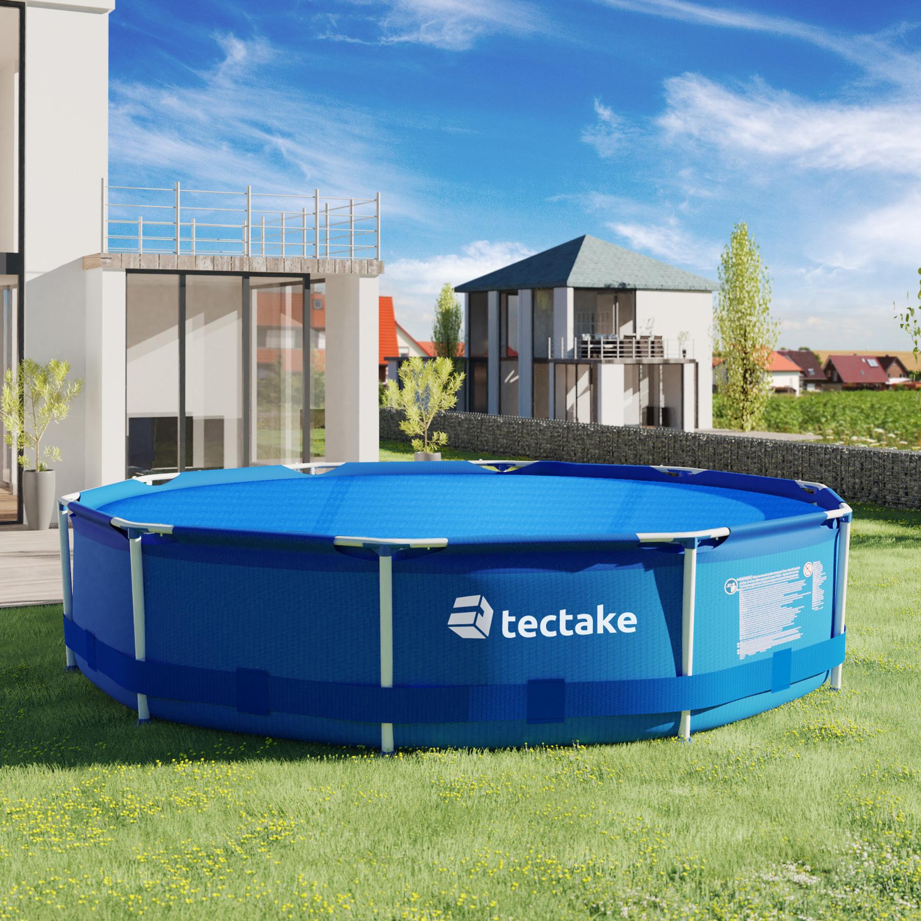 Tectake Poolabdeckung Solarfolie rund