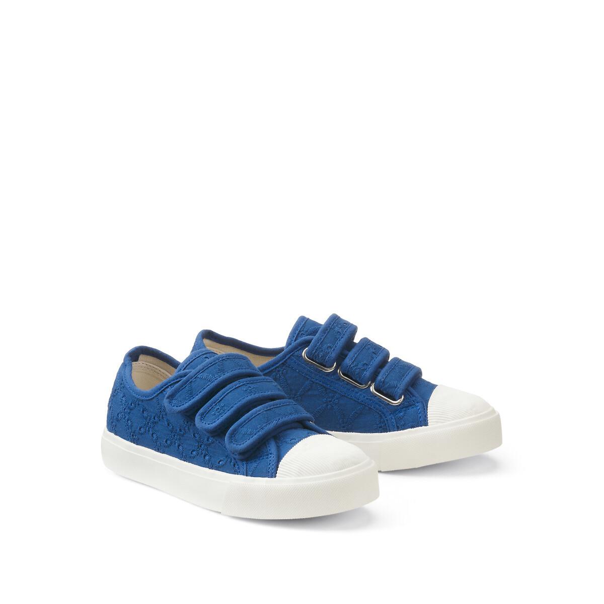 La Redoute Collections Flache Canvas-Sneakers mit Lochstickerei
