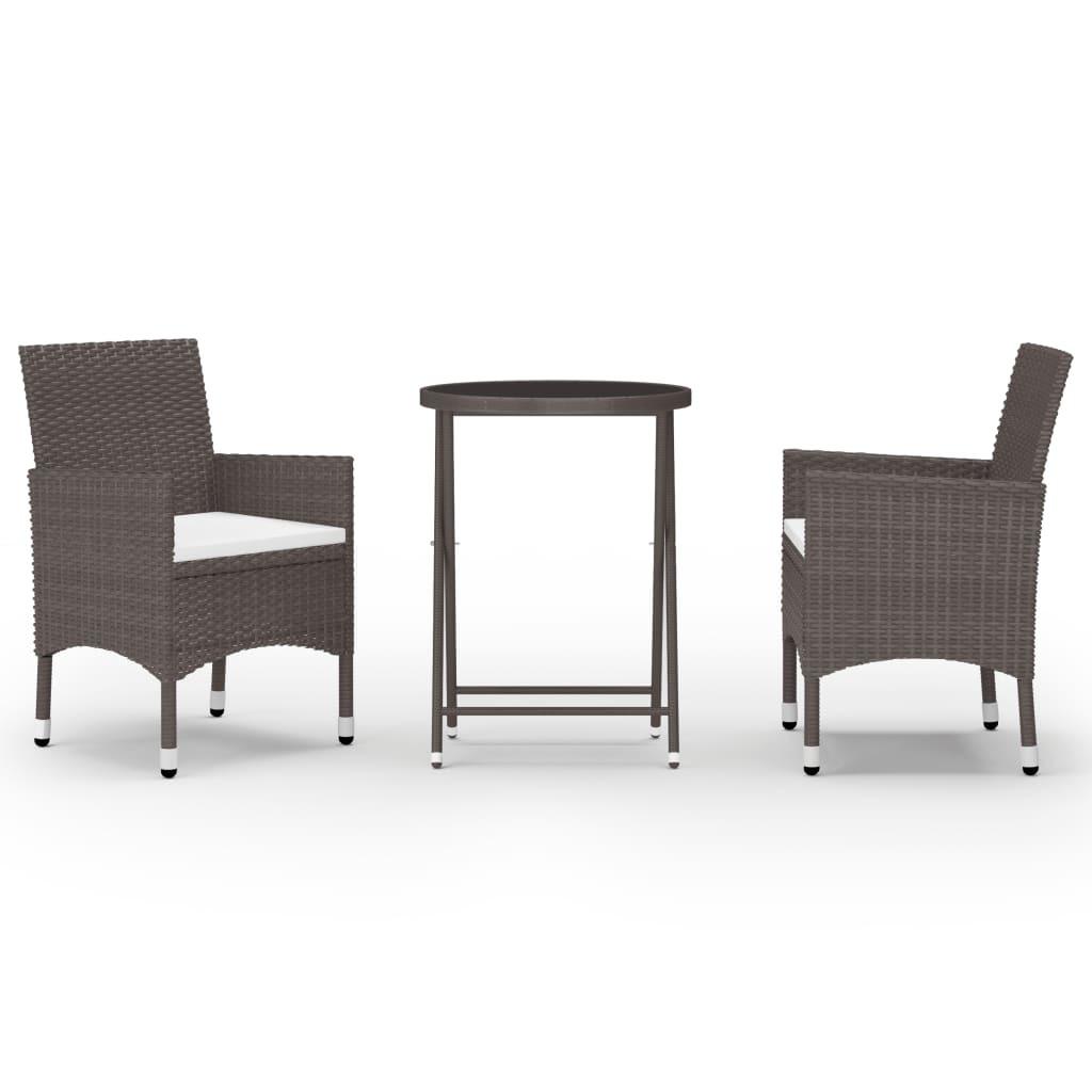VidaXL Garten bistro set poly-rattan
