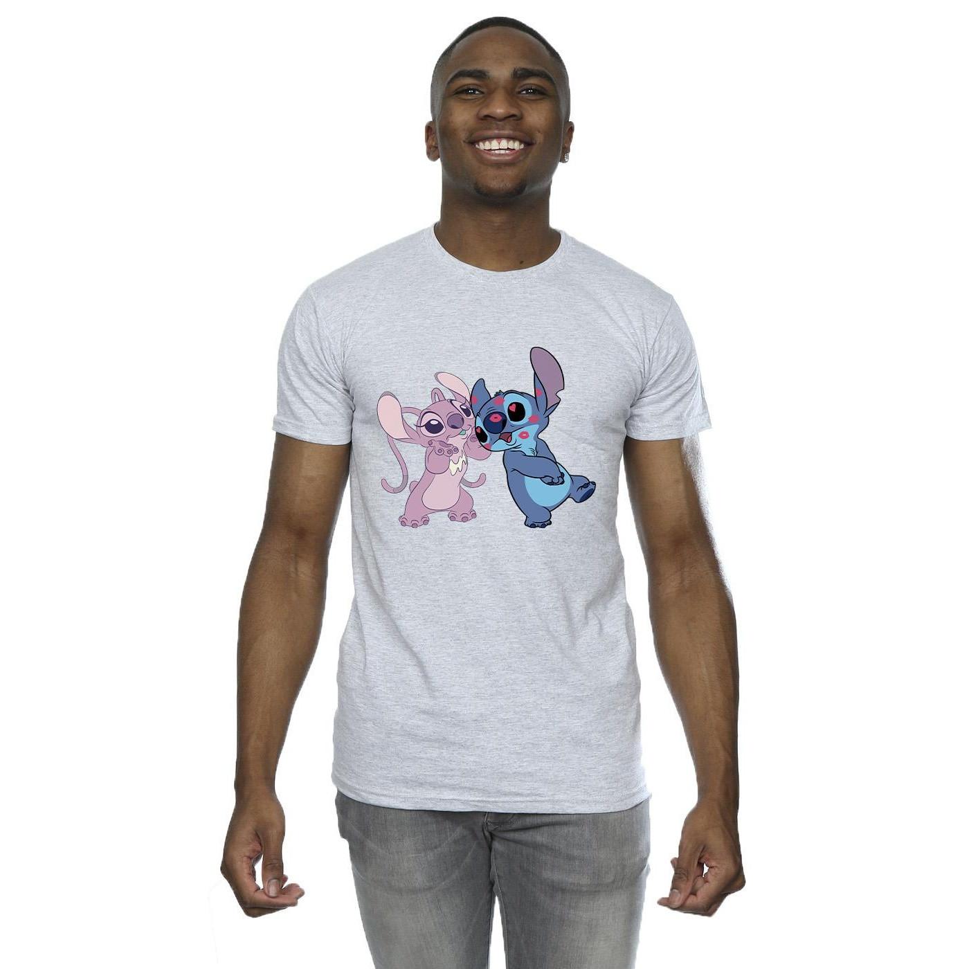Disney Stitch und Angel Grafik Print T-Shirt