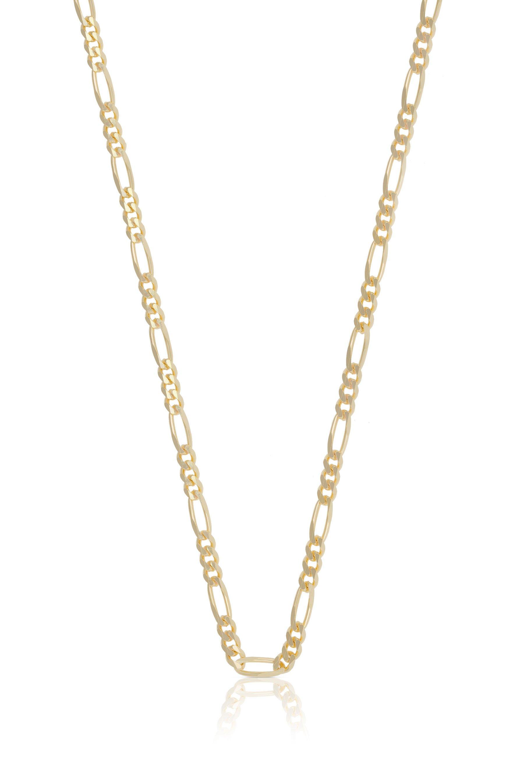 MUAU Schmuck Collier Figaro Gelbgold 750, 2.9mm, 55cm