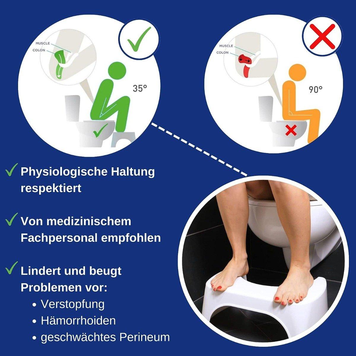 Well Care Toilettenhocker Schwarz