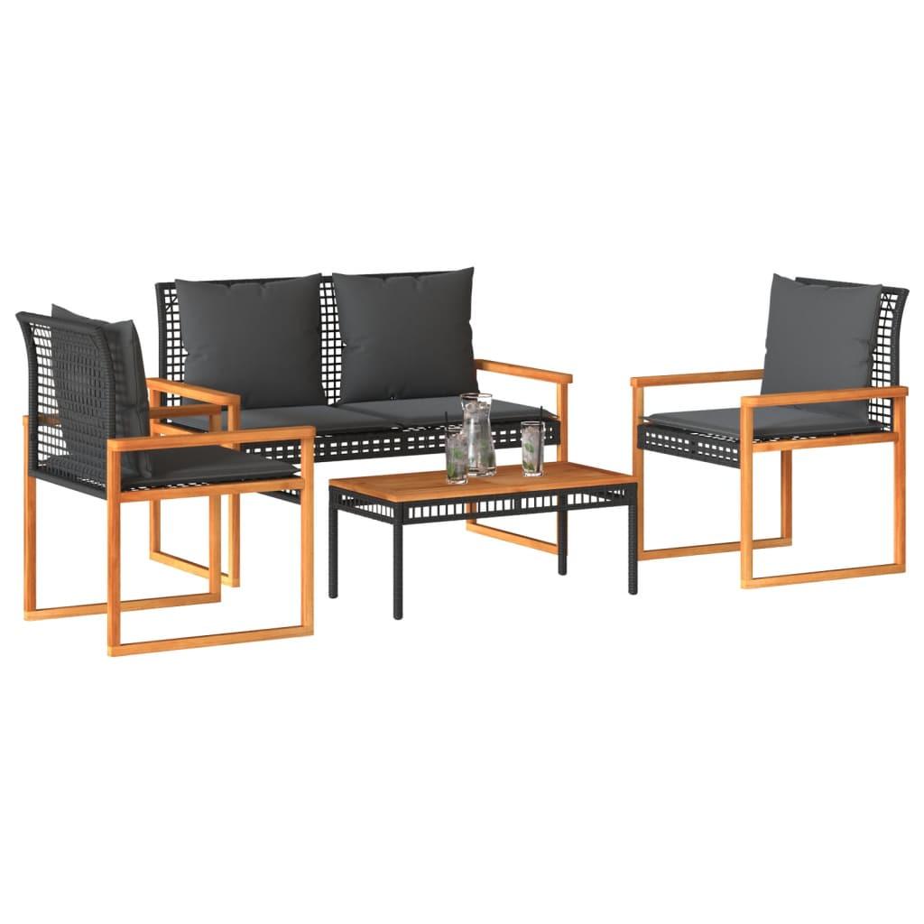 VidaXL Garten lounge set poly-rattan