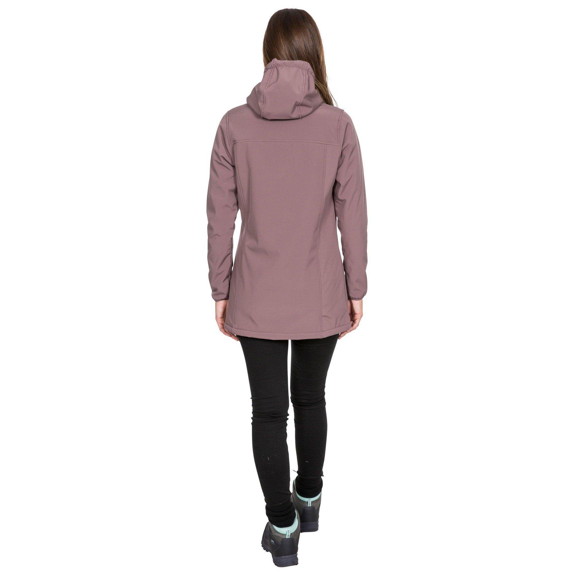 Trespass Jacke Kristen, mit Kapuze, wasserdicht, längere Länge