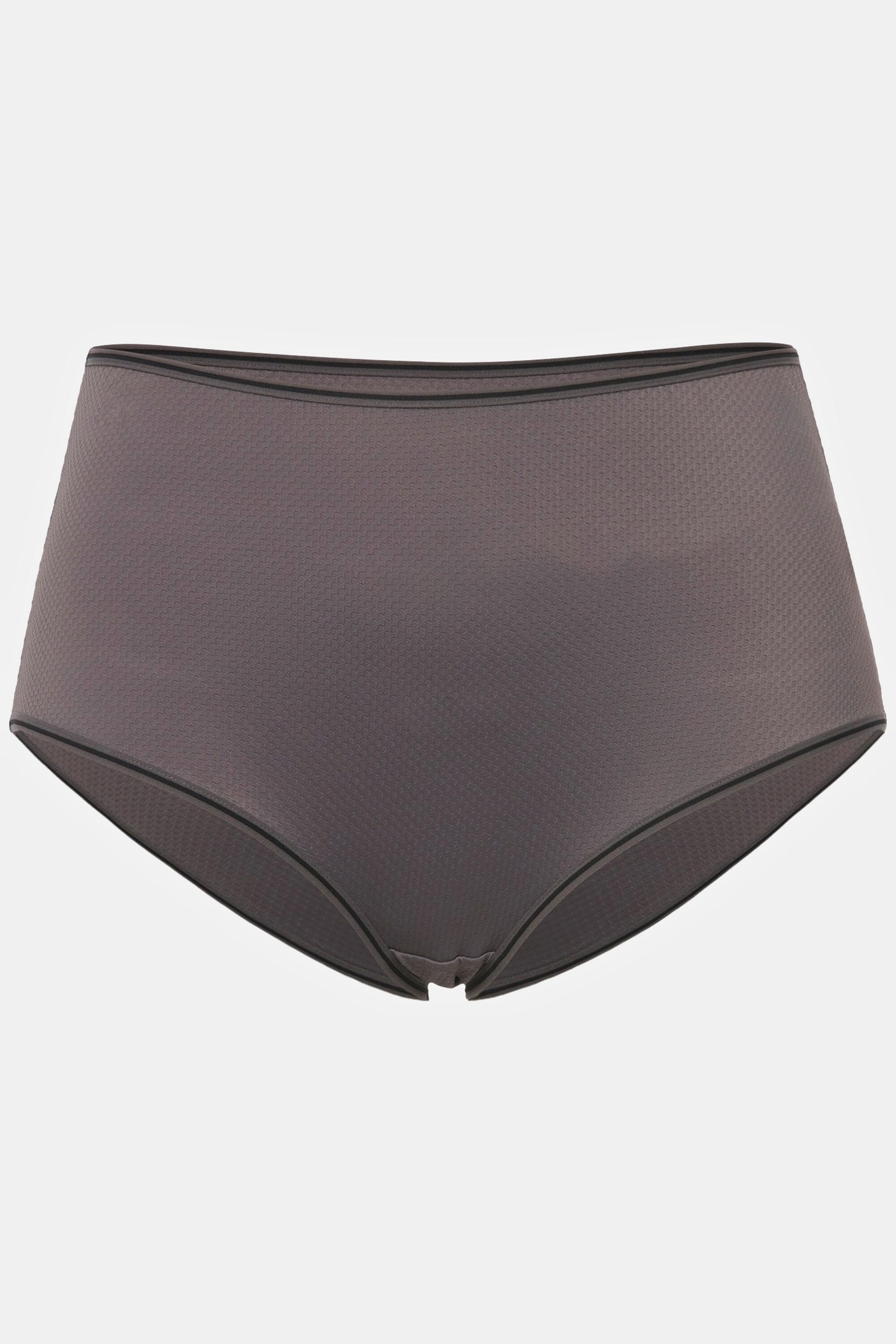 Ulla Popken Midislip, Jacquard-Muster, Streifen