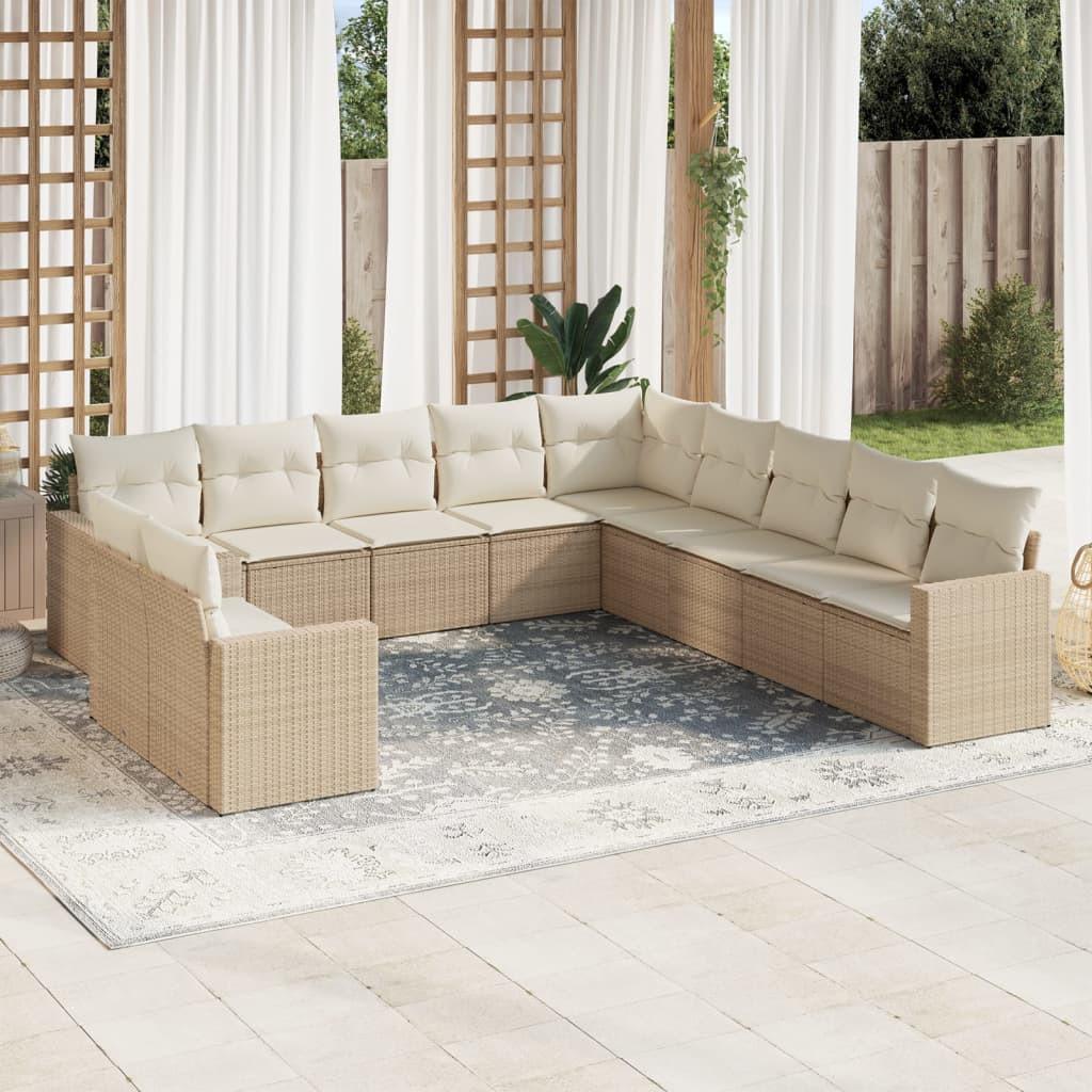 VidaXL Garten sofagarnitur poly-rattan