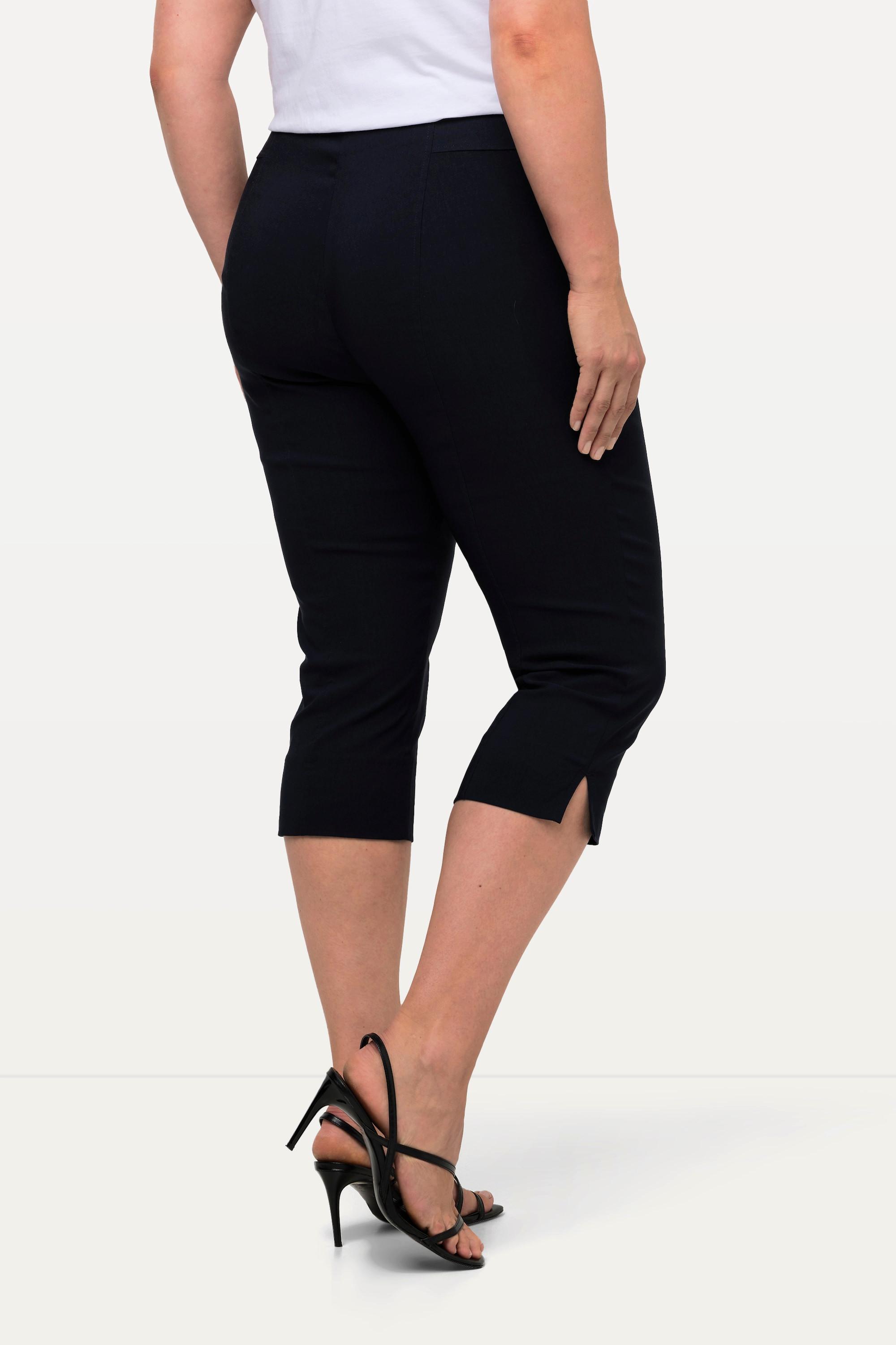 Ulla Popken Bengalin Capri hochelastisch knitterarm Gummibund