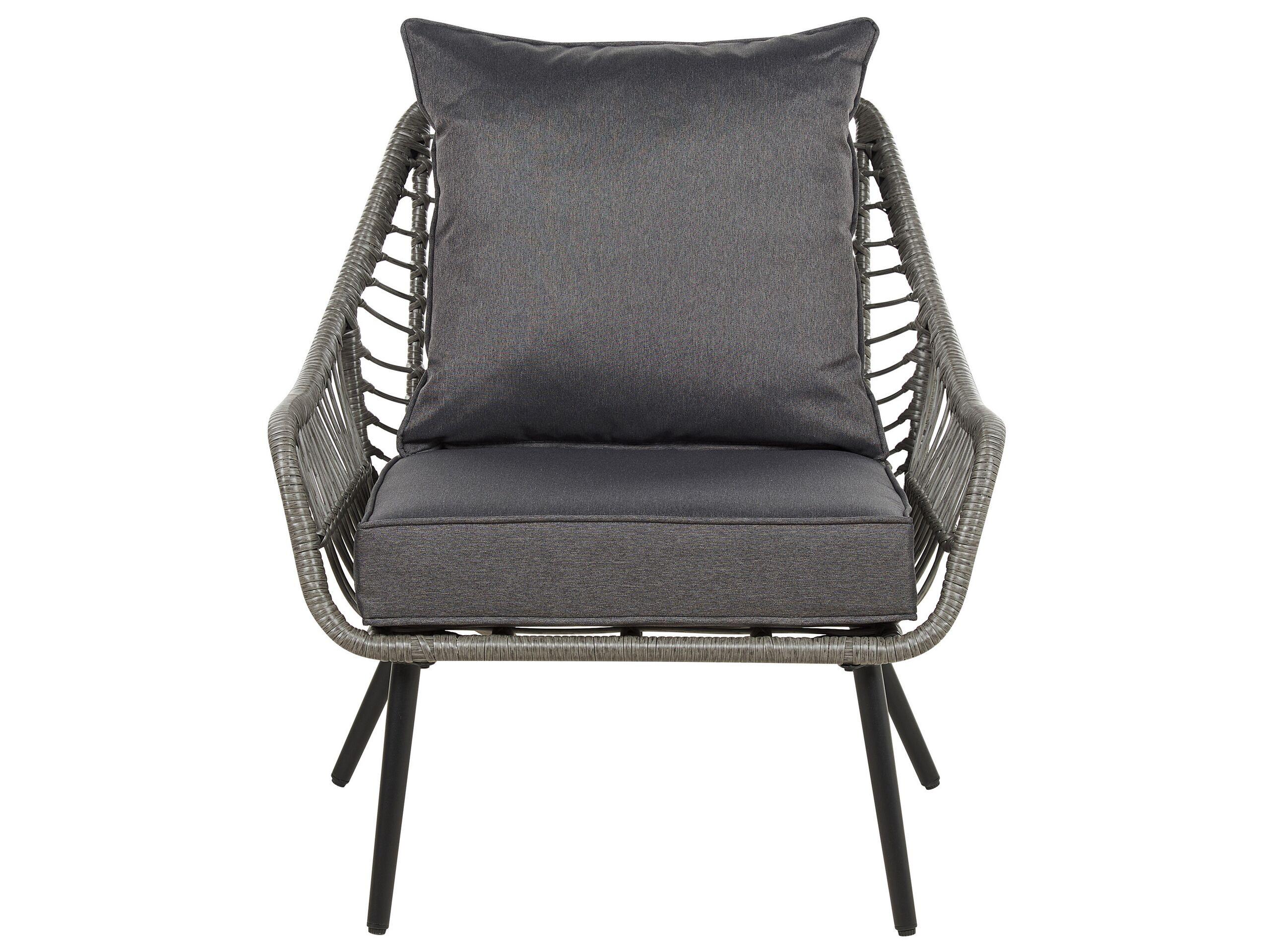 Beliani Bistro Set aus PE Rattan Boho LAURETO