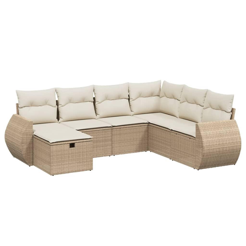 VidaXL Garten sofagarnitur poly-rattan