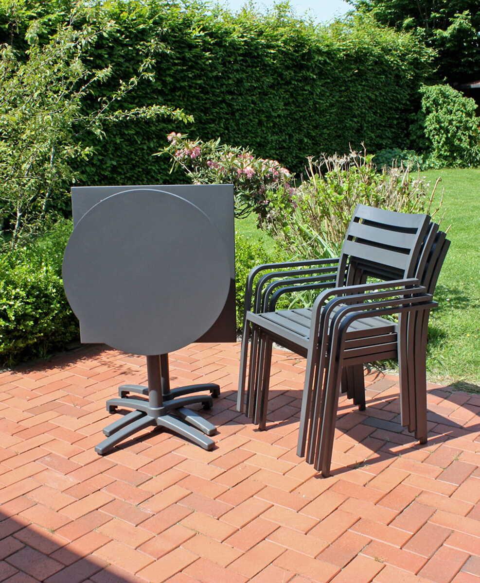 mutoni pleasure Garten Essgruppe Amira anthrazit (7-tlg)