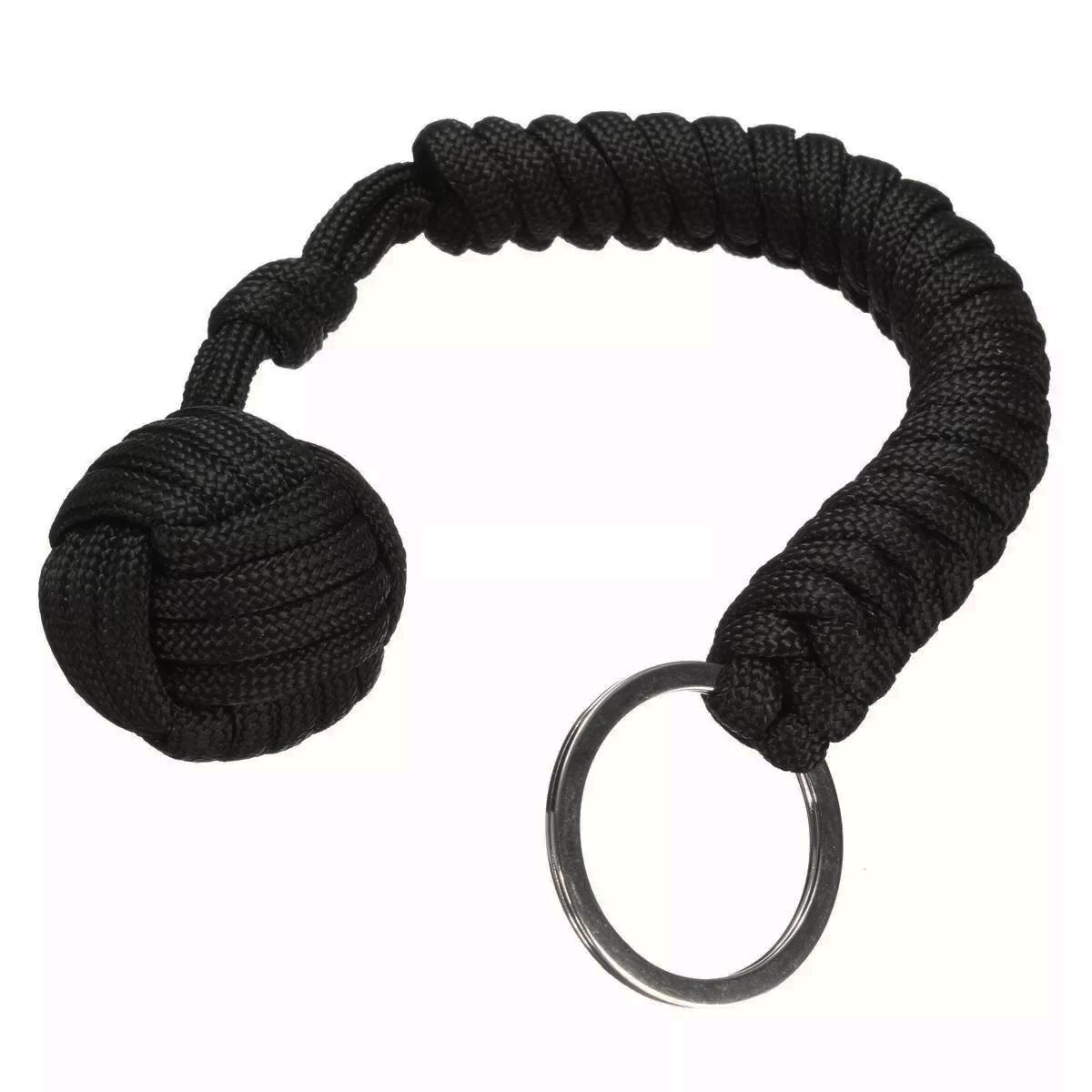 eStore Paracord mit Selbstverteidigungsball - Schwarz