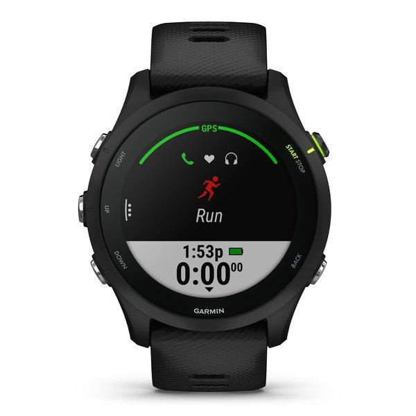 GARMIN Forerunner 255 Music, schwarz Smartwatch Display