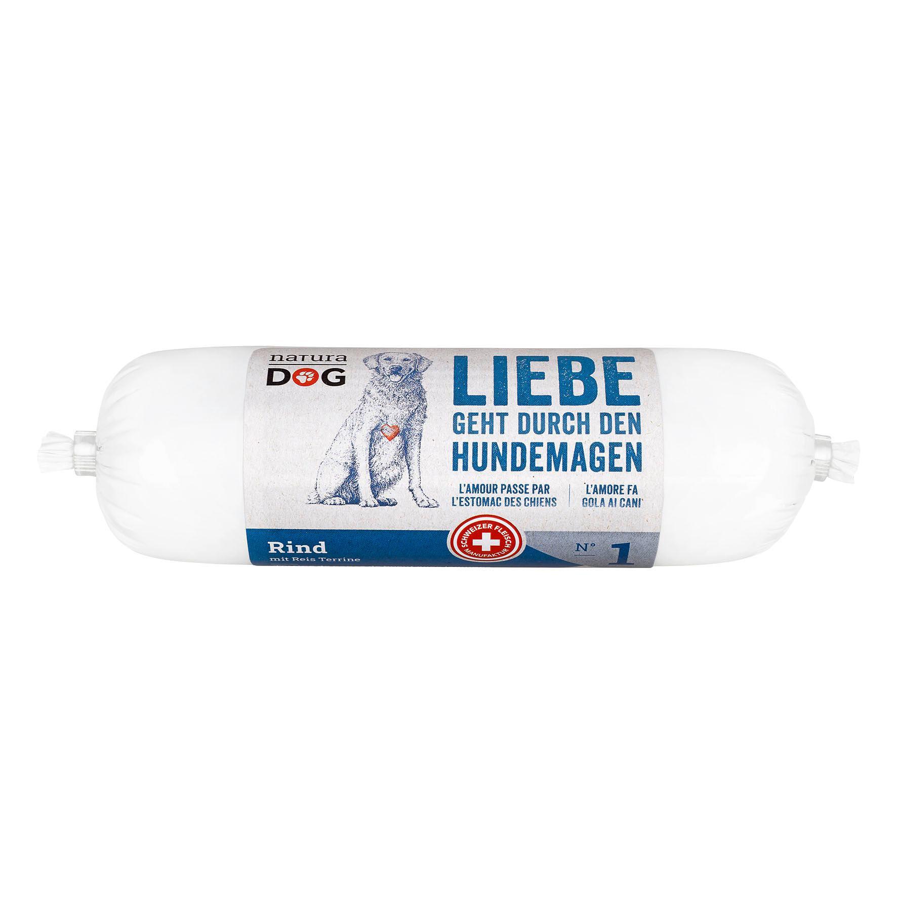 NaturaDog Rind mit Reis Terrine, 200g