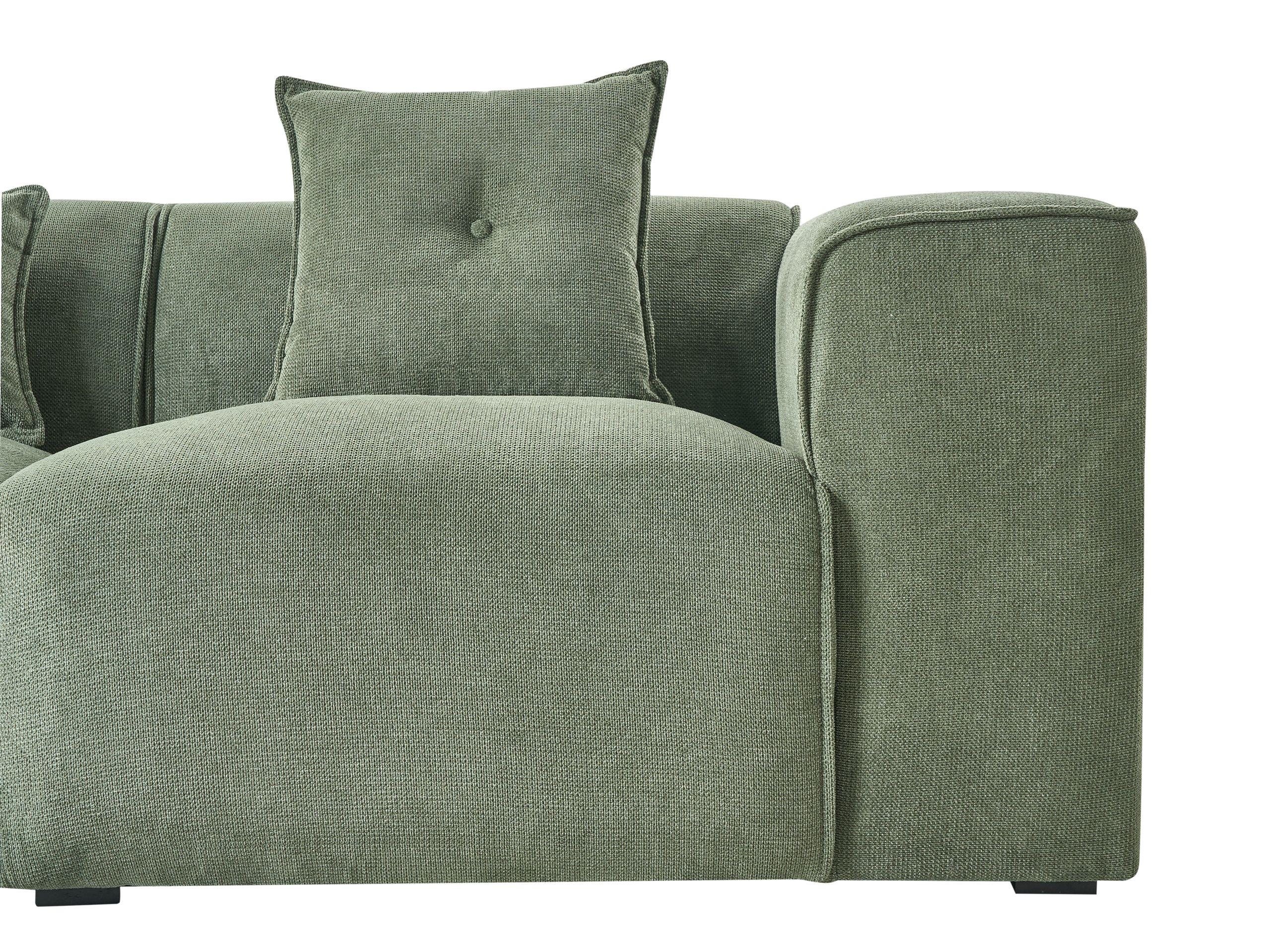 Beliani Ecksofa aus Chenillegewebe Klassisch DOLVA
