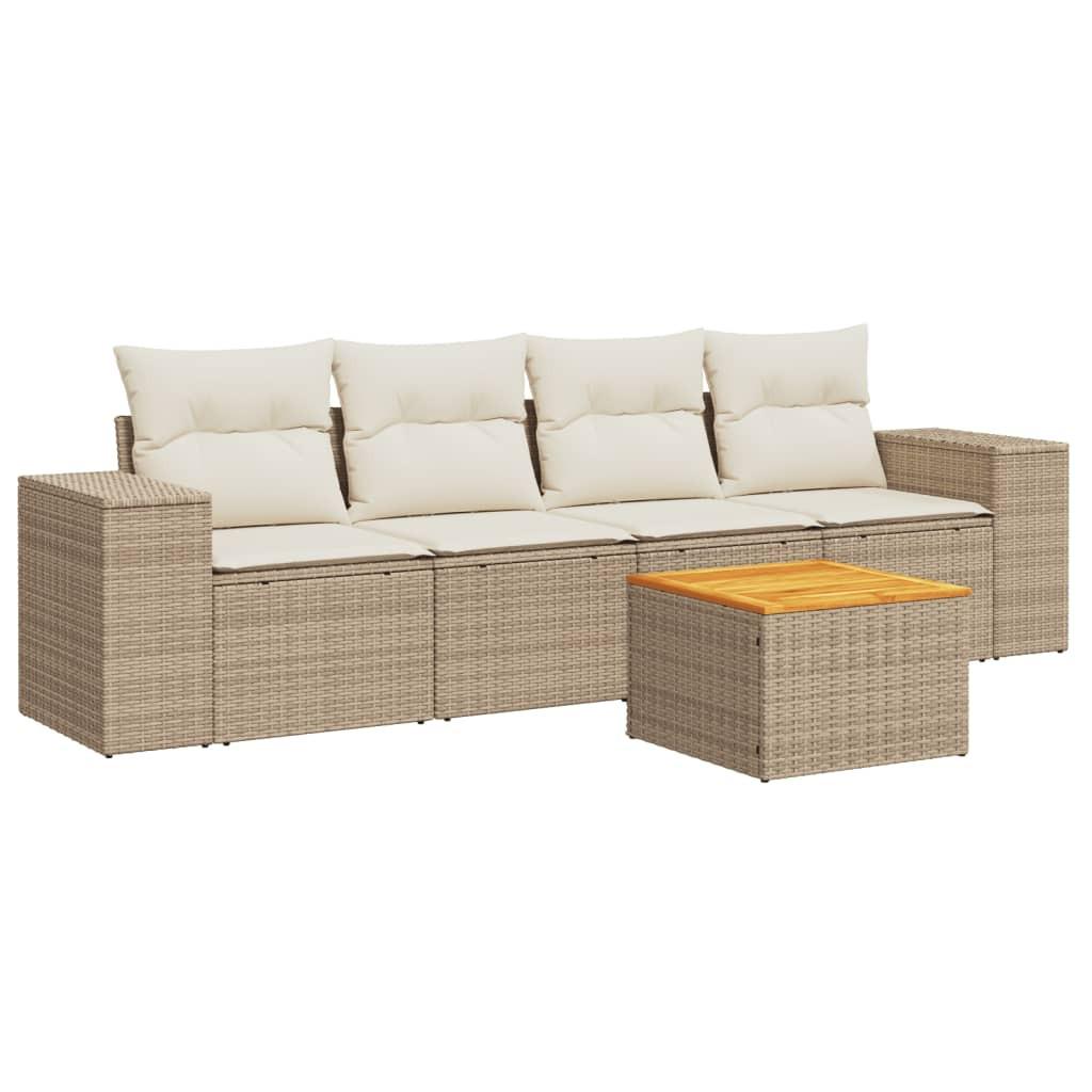 VidaXL Garten sofagarnitur poly-rattan