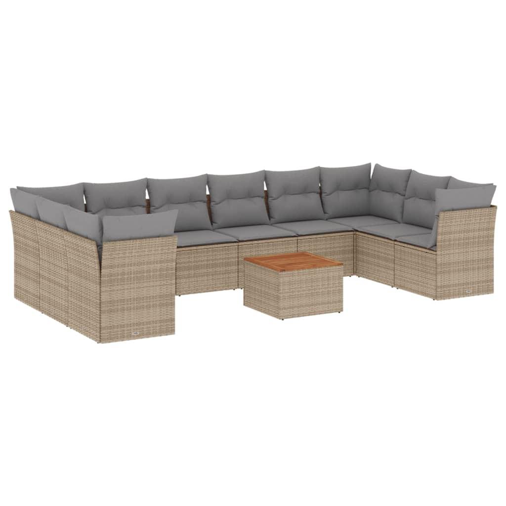 VidaXL Garten sofagarnitur poly-rattan
