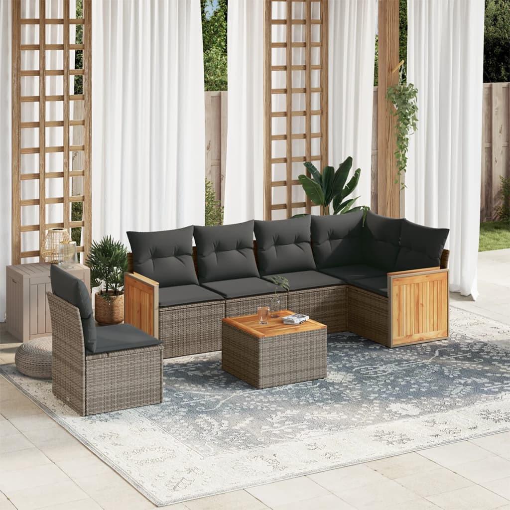 VidaXL Garten sofagarnitur poly-rattan