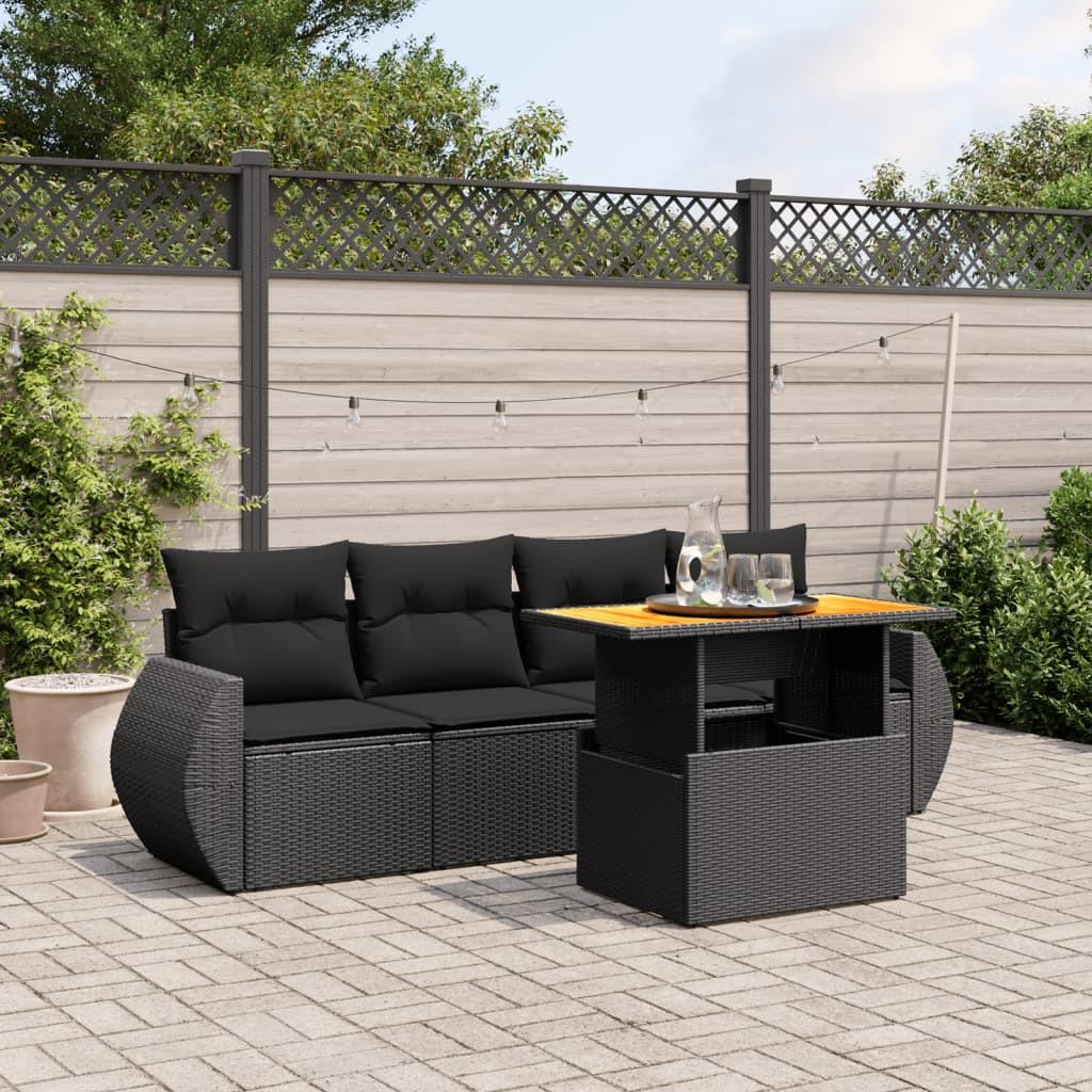VidaXL Garten sofagarnitur poly-rattan