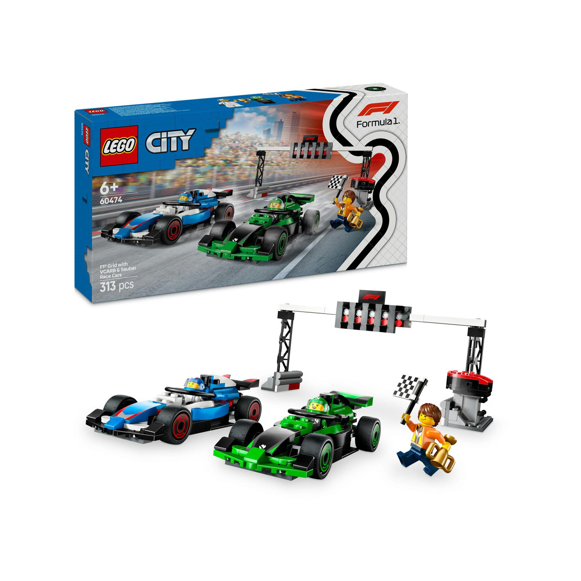 LEGO® 60474 F1® Startaufstellung mit VCARB & Sauber Rennautos