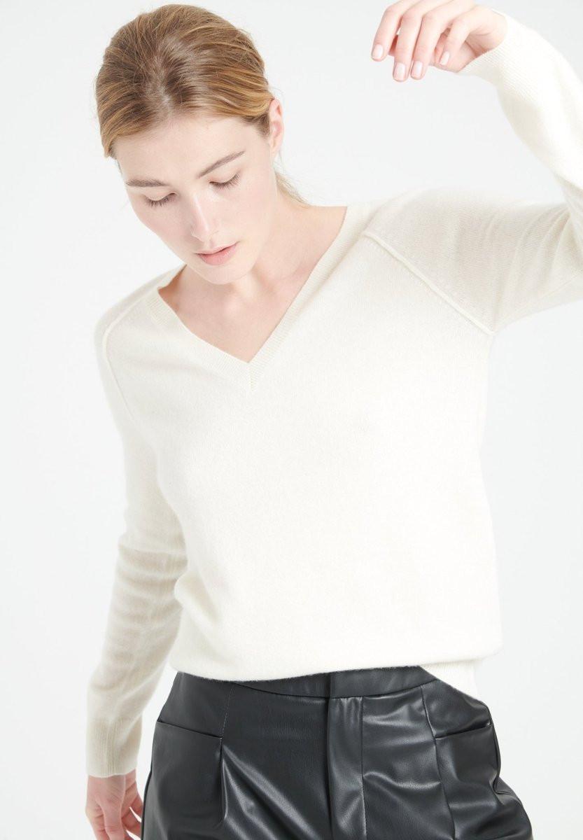 Studio Cashmere8 LILLY 6 Pullover mit V-Ausschnitt - 100% Kaschmir