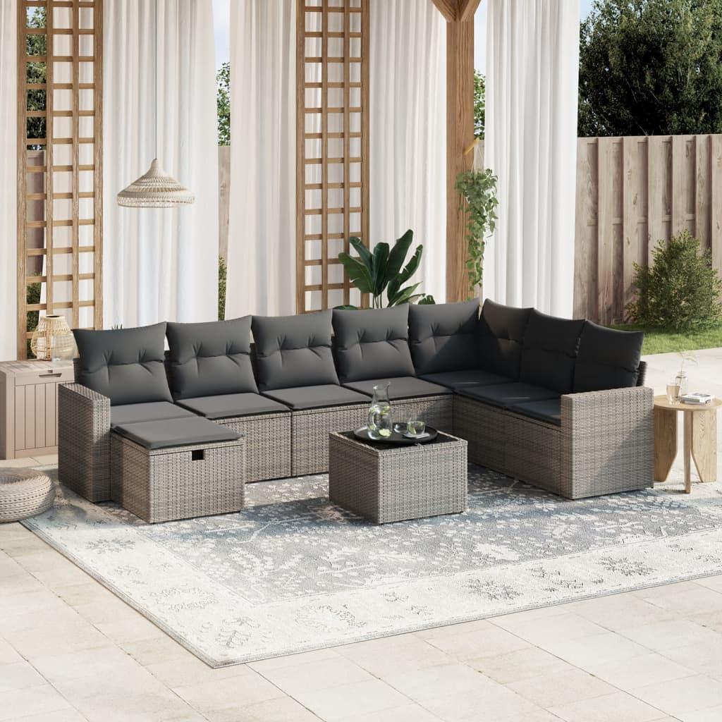VidaXL Garten sofagarnitur poly-rattan