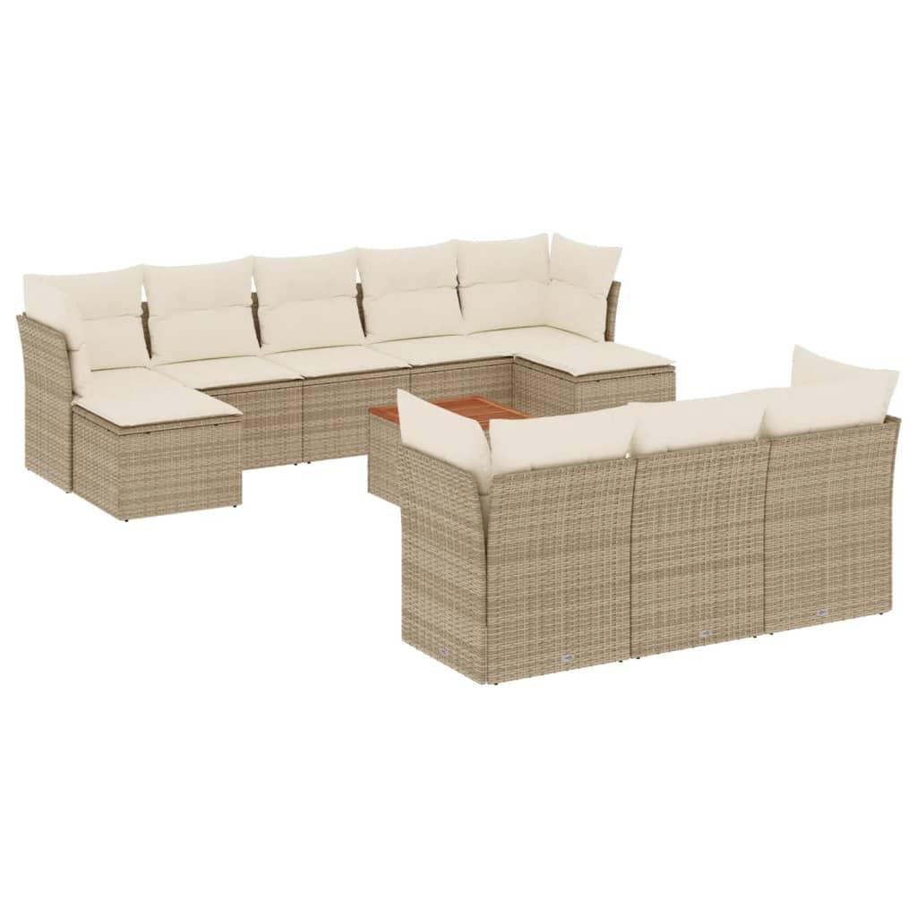 VidaXL Garten sofagarnitur poly-rattan