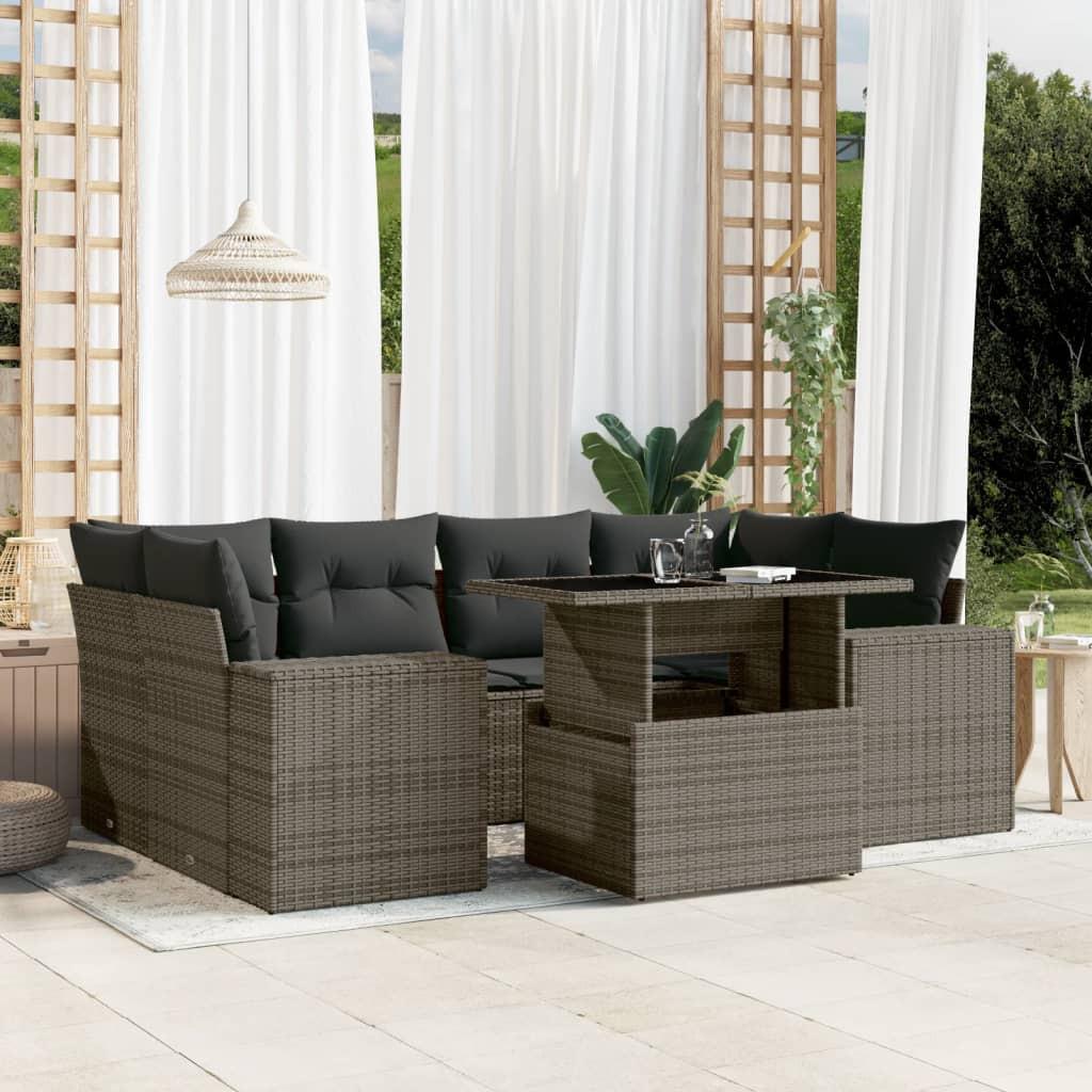VidaXL Garten sofagarnitur poly-rattan