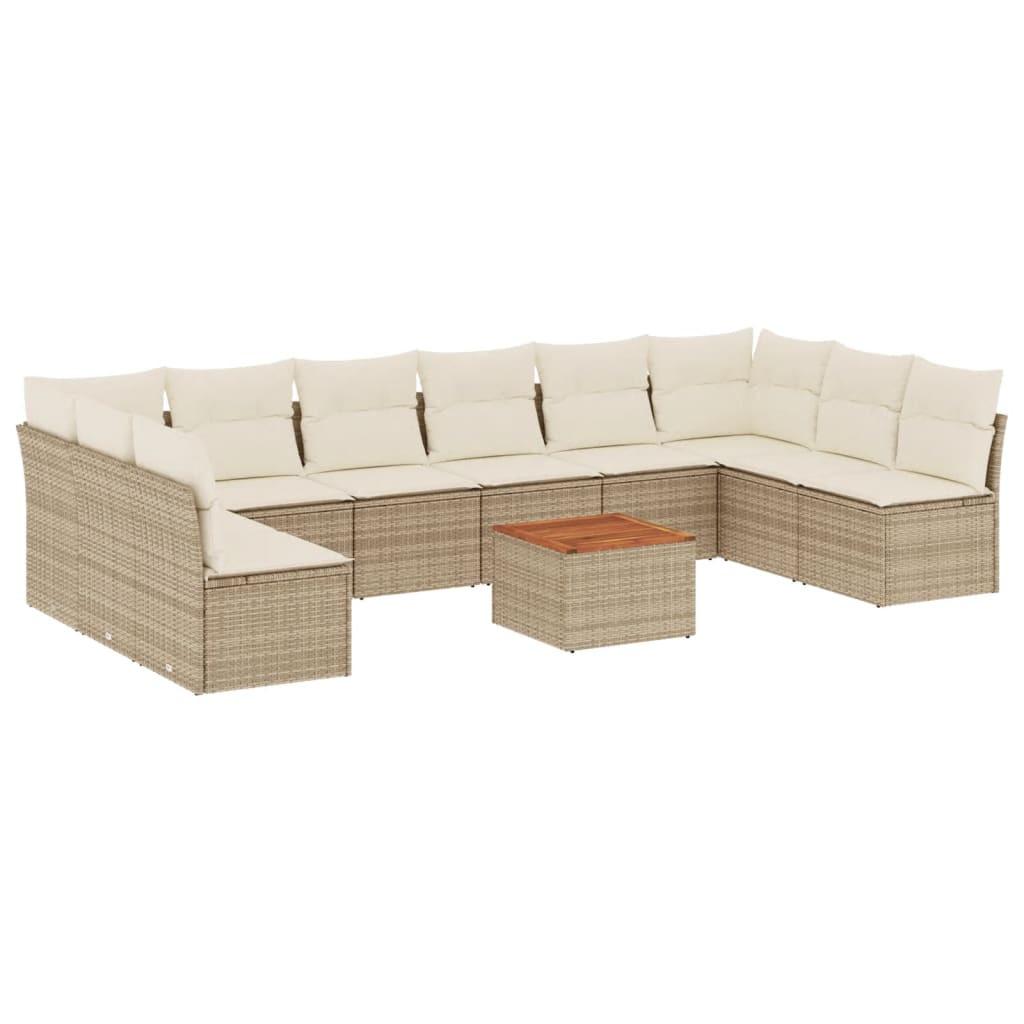VidaXL Garten sofagarnitur poly-rattan
