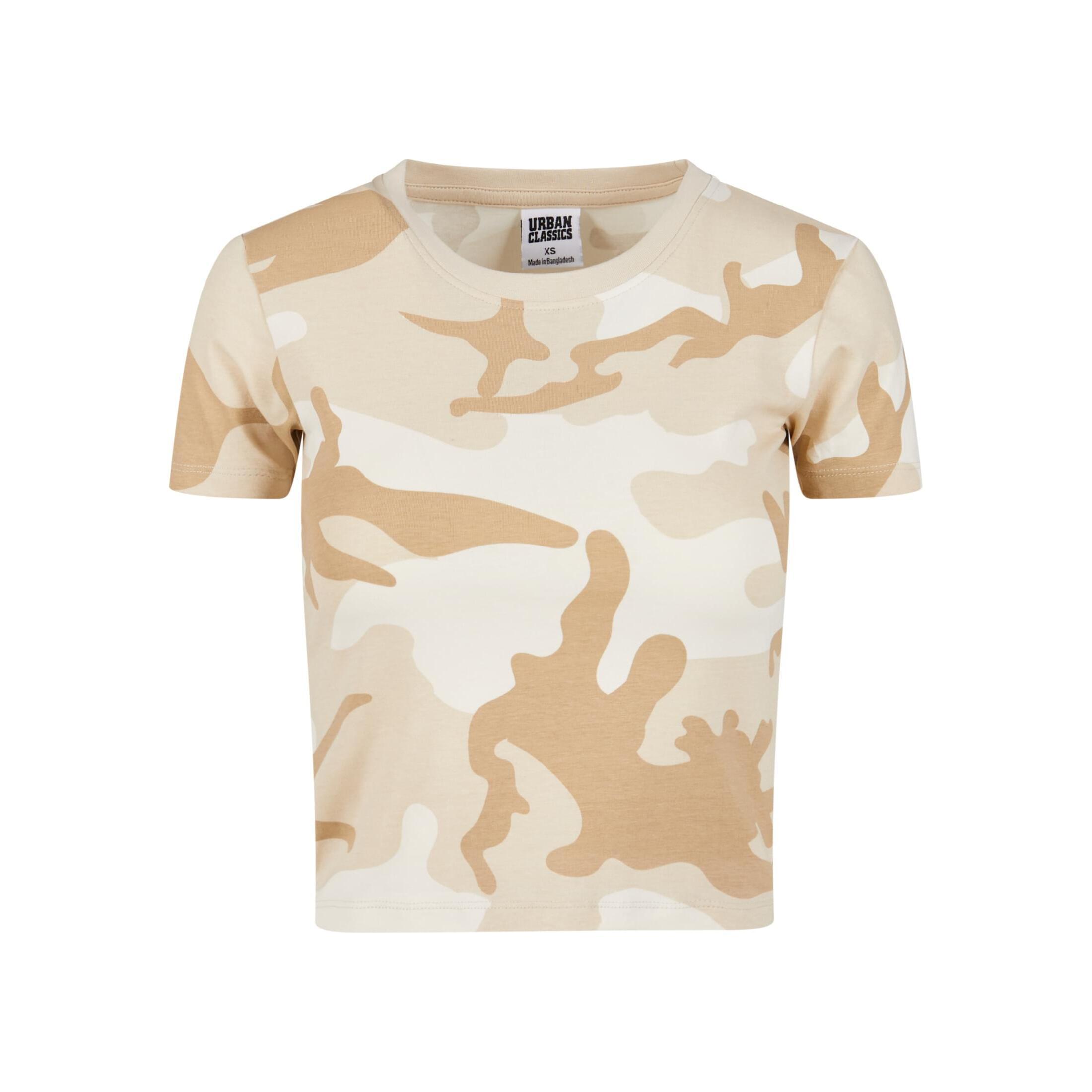 URBAN CLASSICS Camouflage Cropped T-Shirt