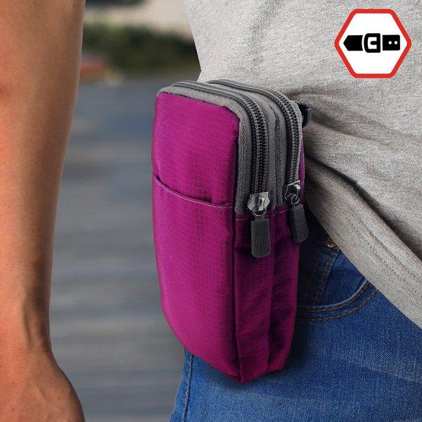 Avizar Gürteltasche + Karabinerhaken Rosa