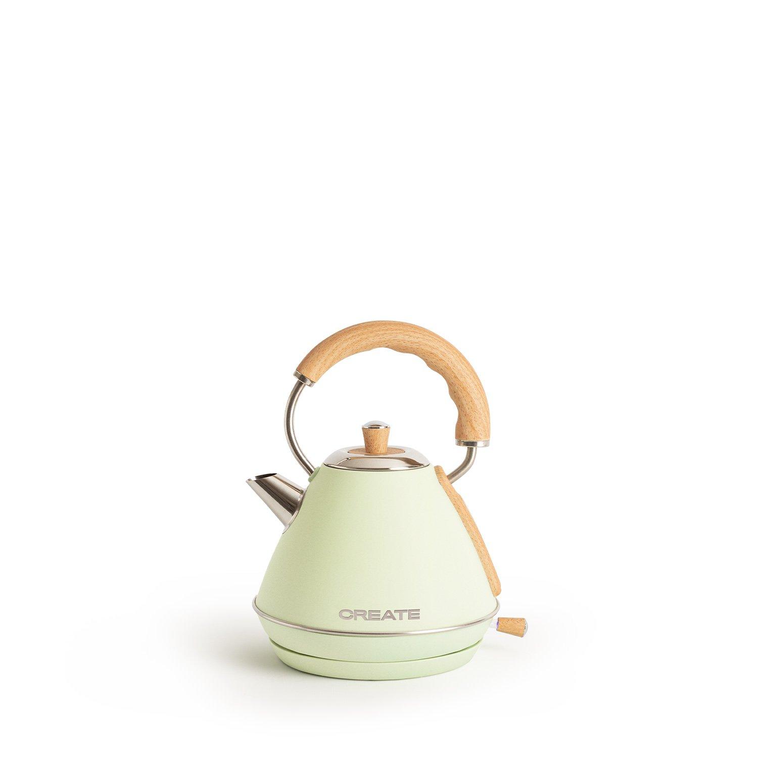 CREATE KETTLE RETRO M - Wasserkocher 1 L pastelgrün