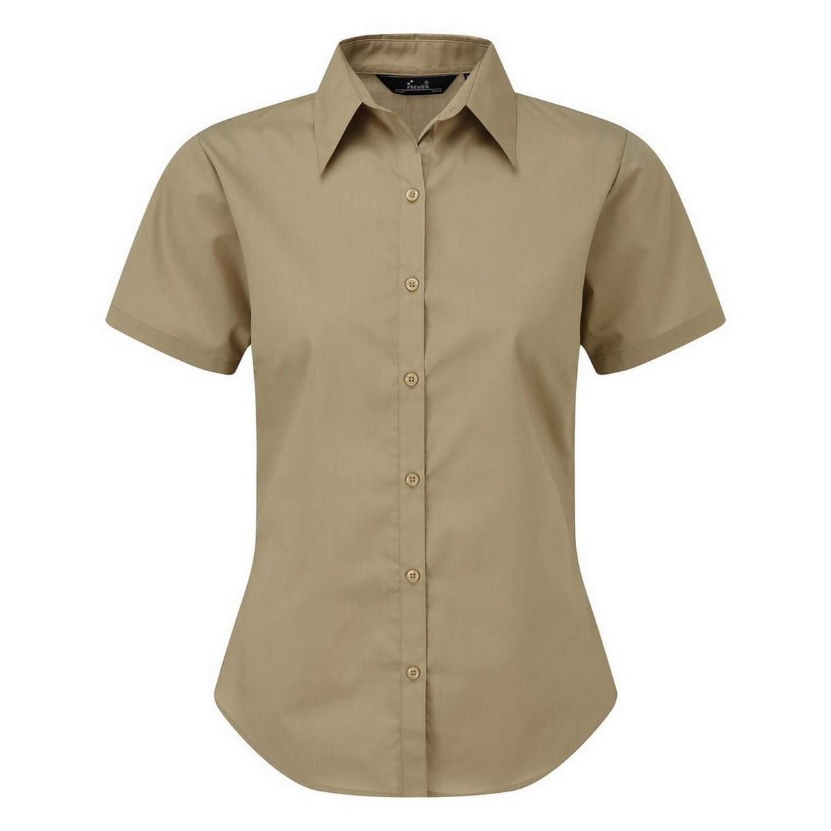 PREMIER Popeline Kurzarm Bluse